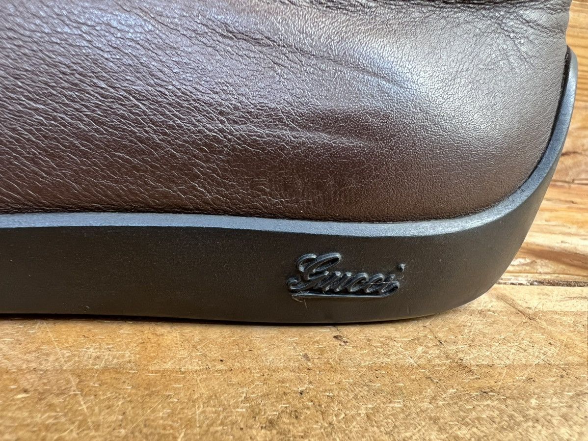 Gucci Men’s San Marino Leather Gg Guccissima Driving Loafers