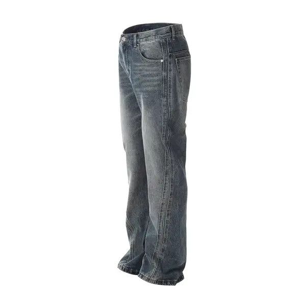 Japanese Brand Loose washed distressed pocket split patchwork jeans Size US 32 / EU 48 - 2 Thumbnail