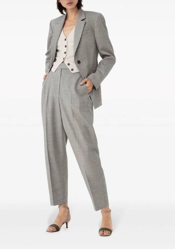 Brunello Cucinelli o1la1rc1a0425 Cardigan in White Size L / US 10 / IT 46 - 4 Thumbnail