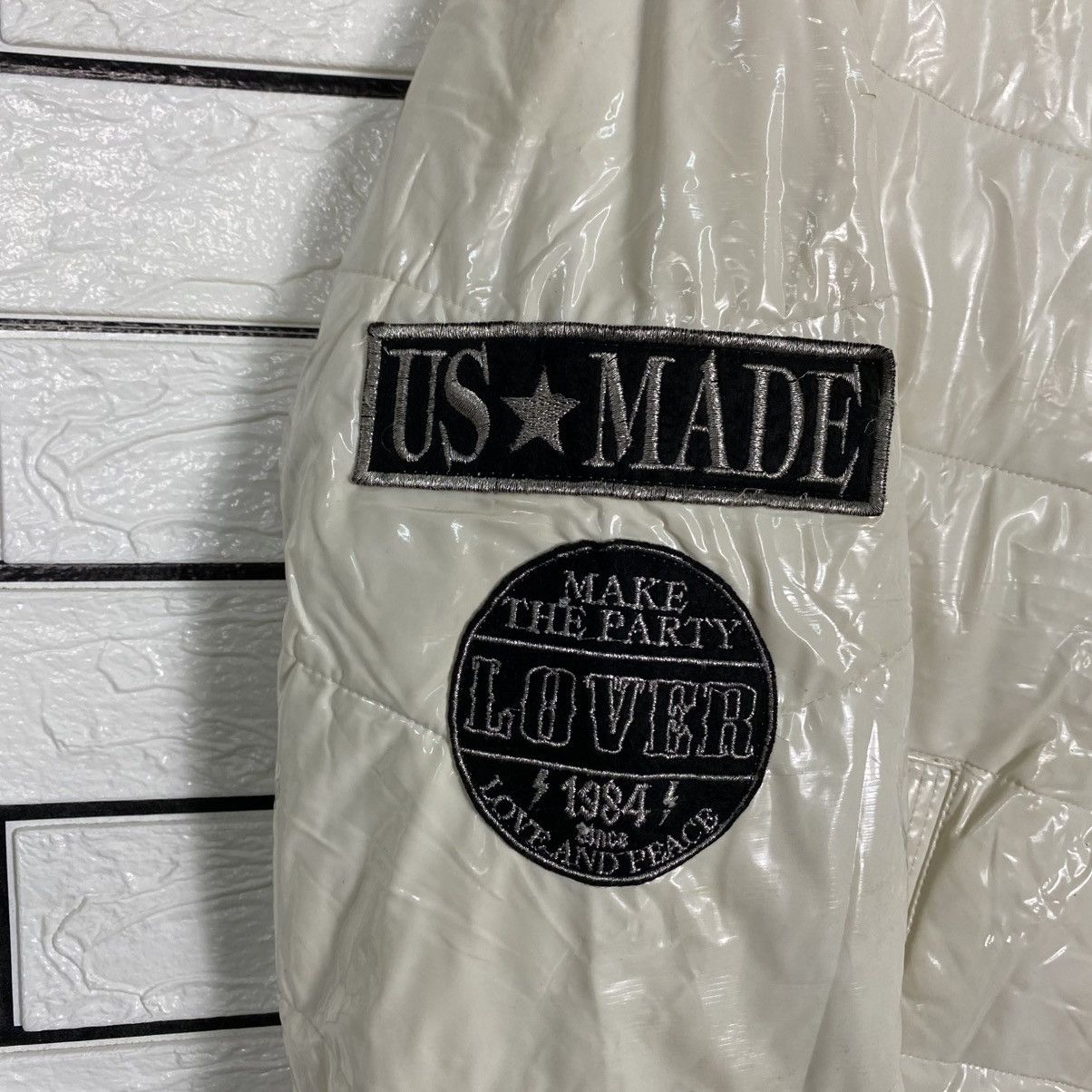 Hysteric Glamour 📌Love And Party Puffer Jacket Punk Design Biker Size US M / EU 48-50 / 2 - 10 Thumbnail
