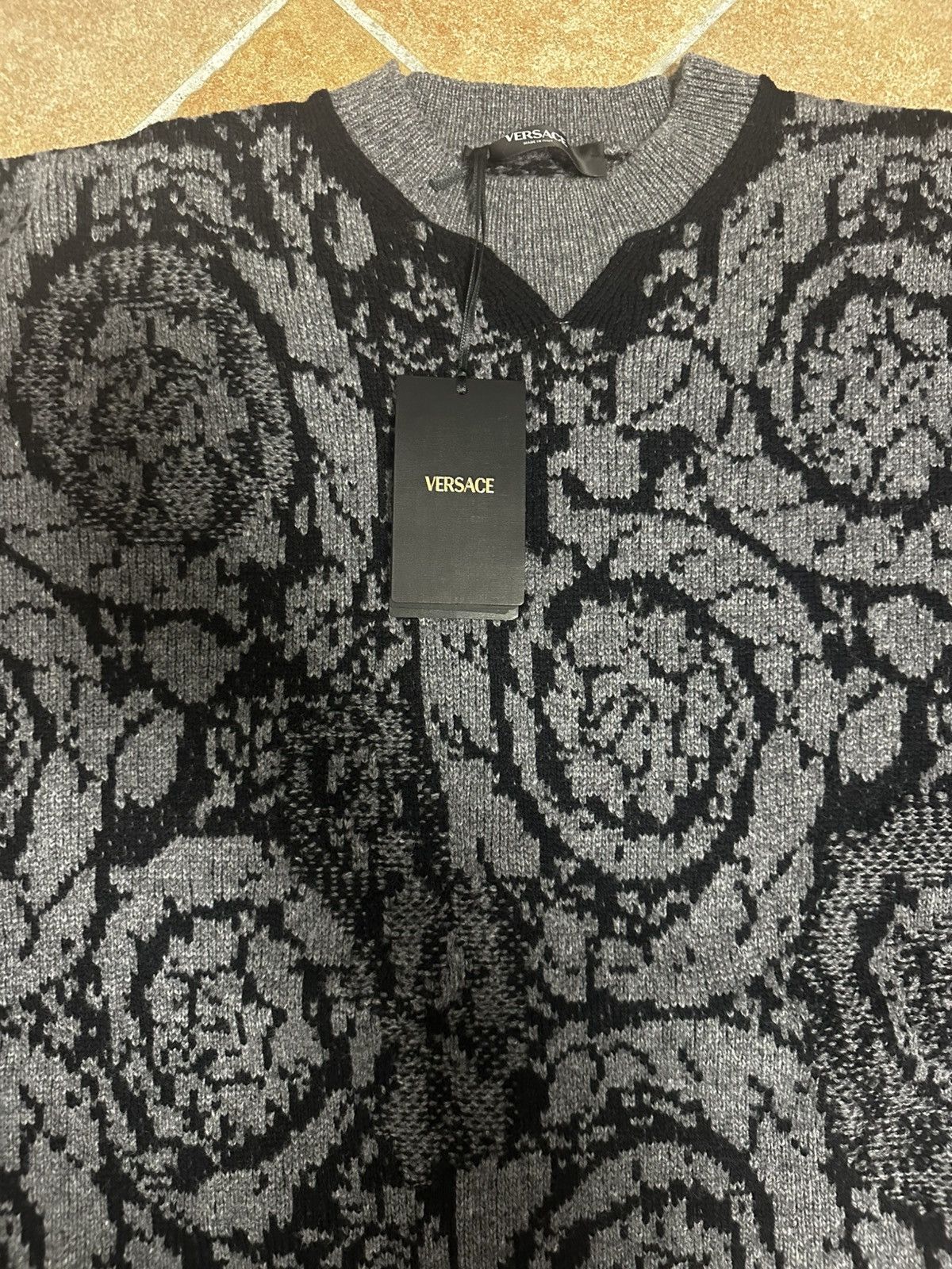 Versace Versace Barocco Knit Sweater Size US L / EU 52-54 / 3 - 3 Thumbnail