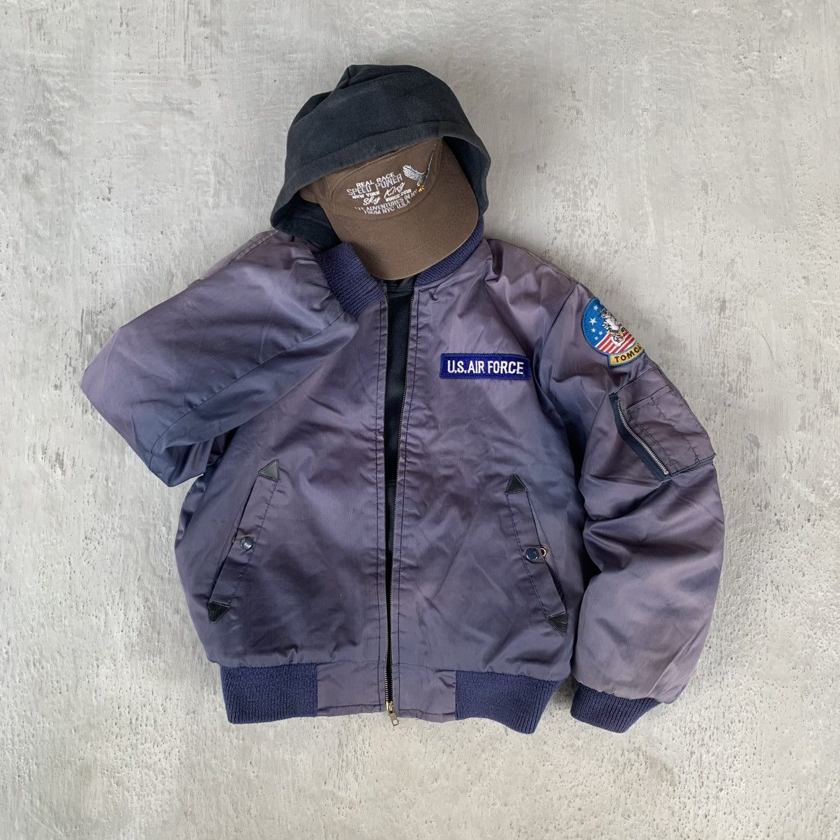 Vintage Faded vintage MA-1 Bomber vintage Jacket Size US M / EU 48-50 / 2 - 1 Thumbnail
