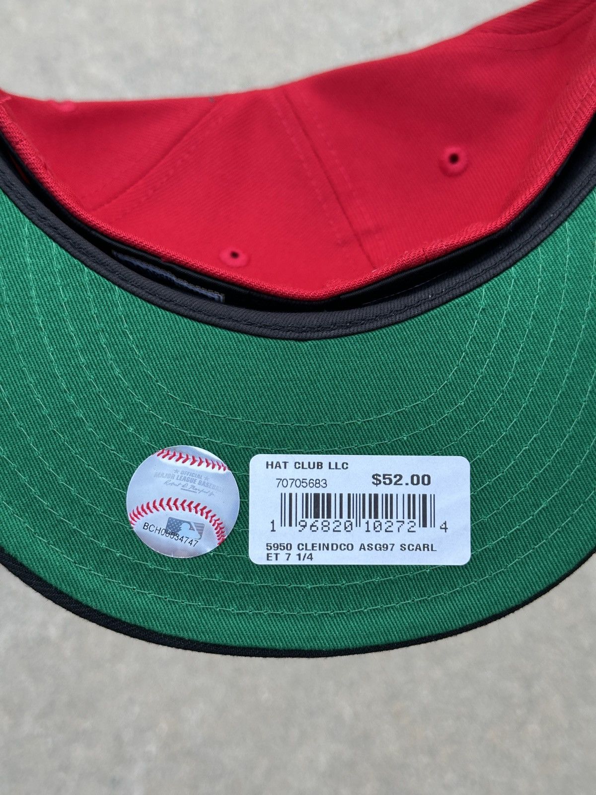 Hat Club × MLB × New Era Cleveland Indians OG College Crossover Campus Fashion 7 1/4 Size ONE SIZE - 3 Thumbnail