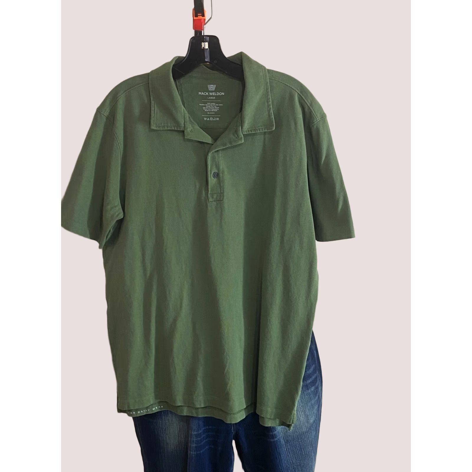 Vintage Mack Weldon Polo Shirt Large L Men Green Ctn POLO SHIRT Short Sleeve Baseball Style Size US L / EU 52-54 / 3 - 1 Thumbnail
