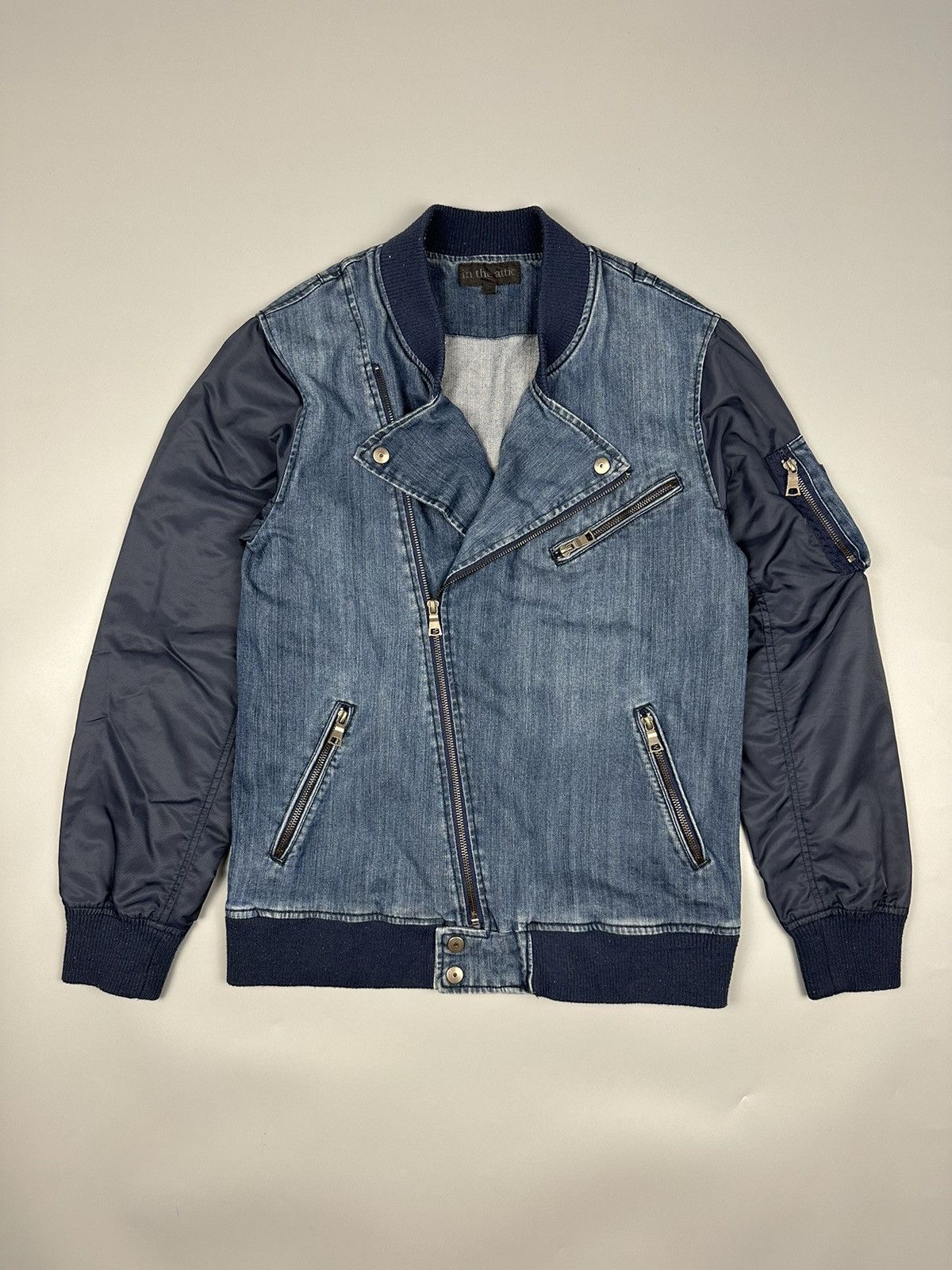 In The Attic Denim Bomber Jacket