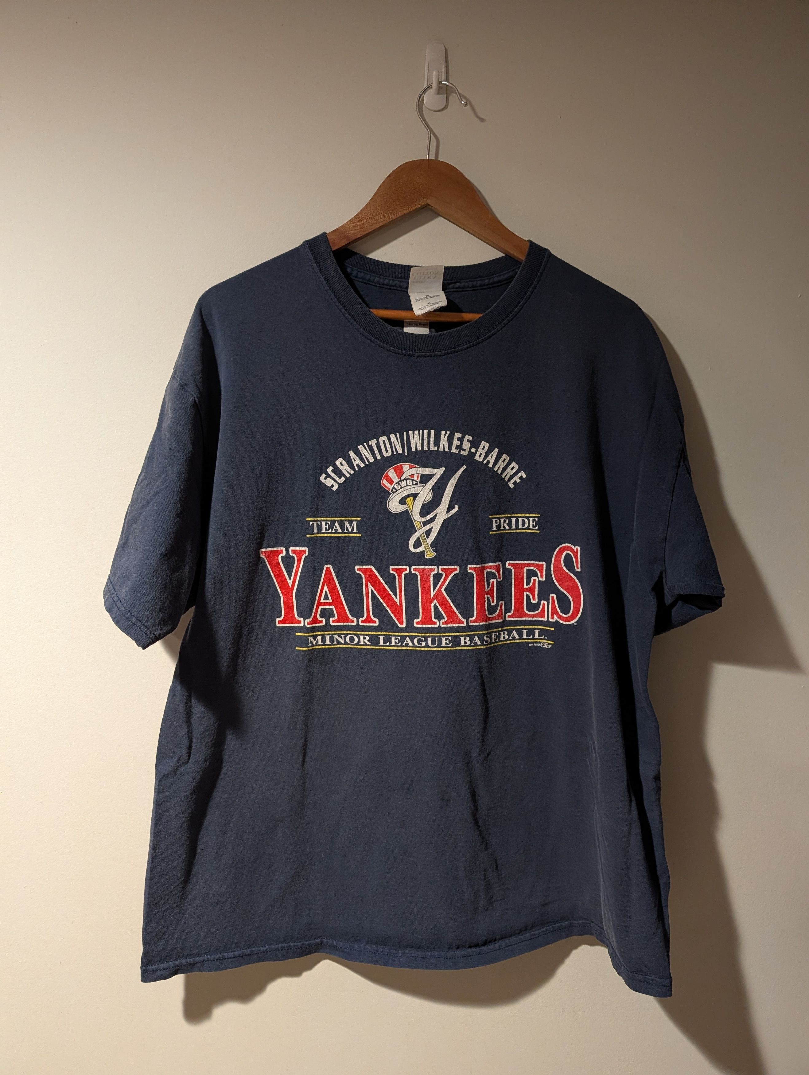 MLB Vintage 2007 New York Yankees Railriders Minor T-Shirt Size US XL / EU 56 / 4 - 1 Thumbnail
