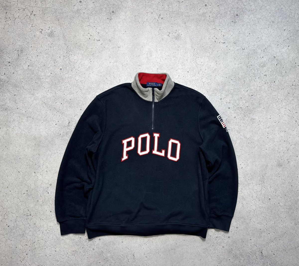 Polo Ralph Lauren Polo Ralph Lauren USA Fleece Jacket Big Logo PRL Y2K Size US L / EU 52-54 / 3 - 1 Thumbnail