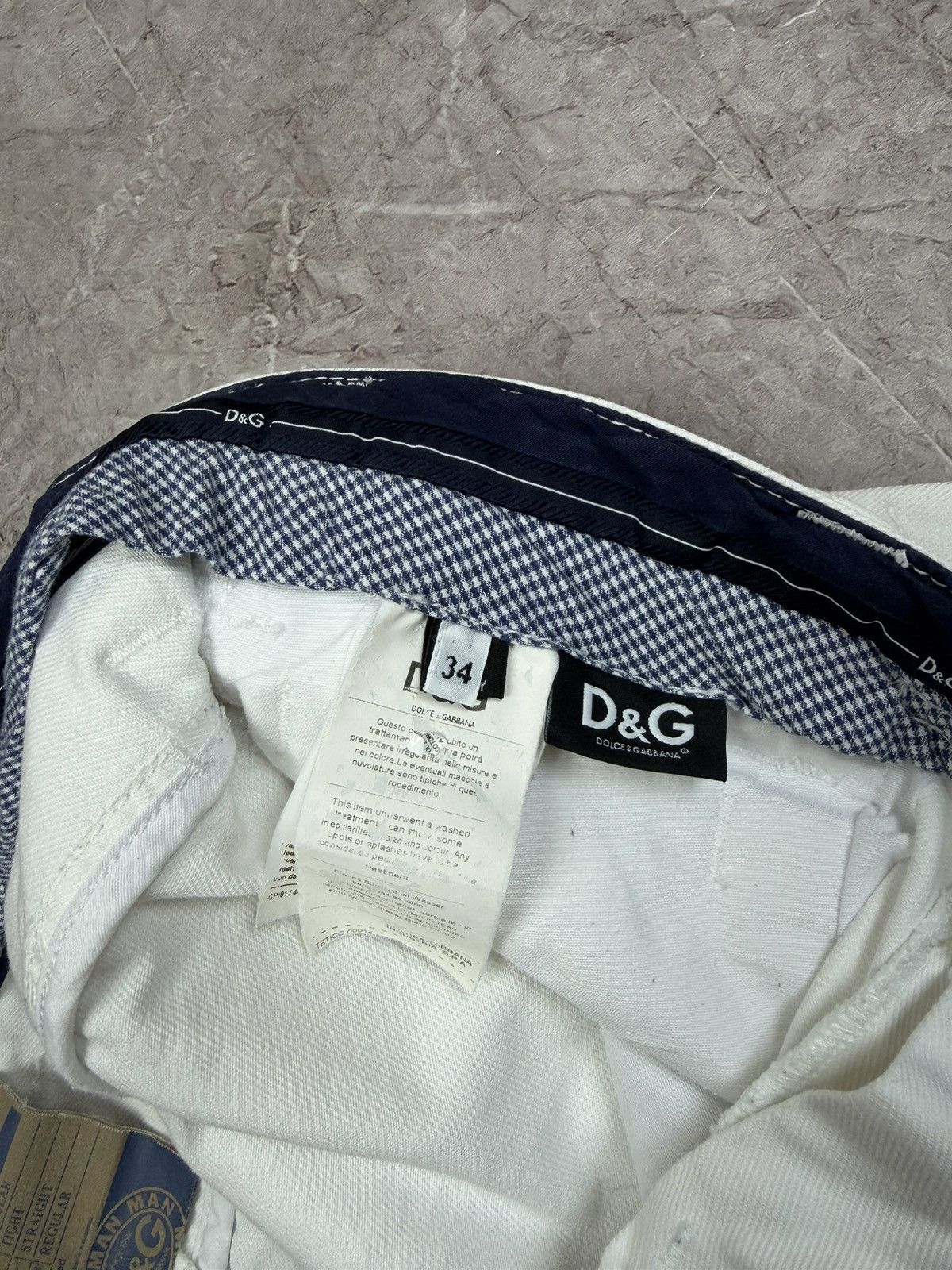 Dolce & Gabbana Dolce & Gabbana White Jeans Cinch Back Size US 34 / EU 50 - 11 Thumbnail