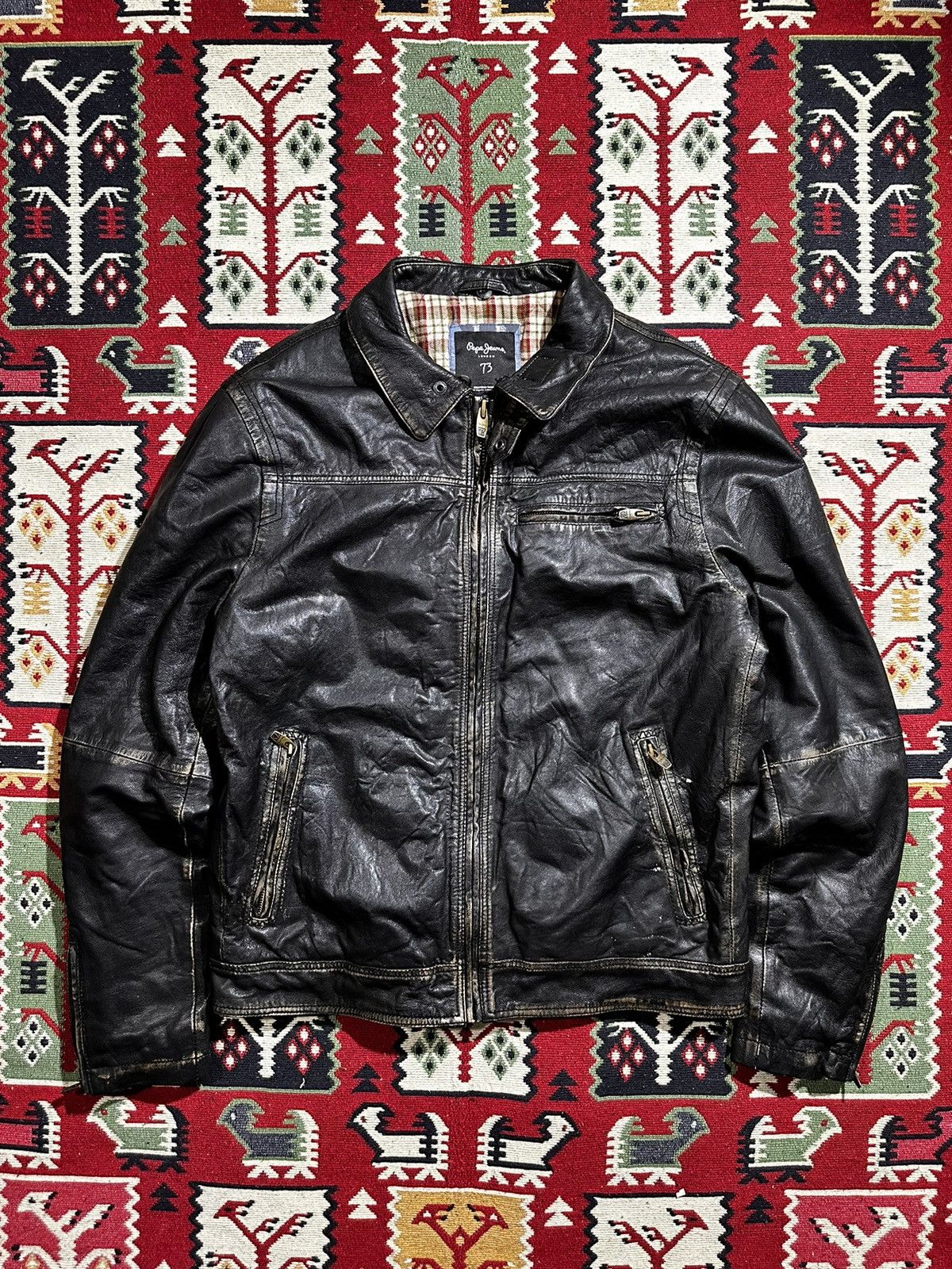 Japanese Brand × Leather Jacket × Schott Vintage Motorcycle