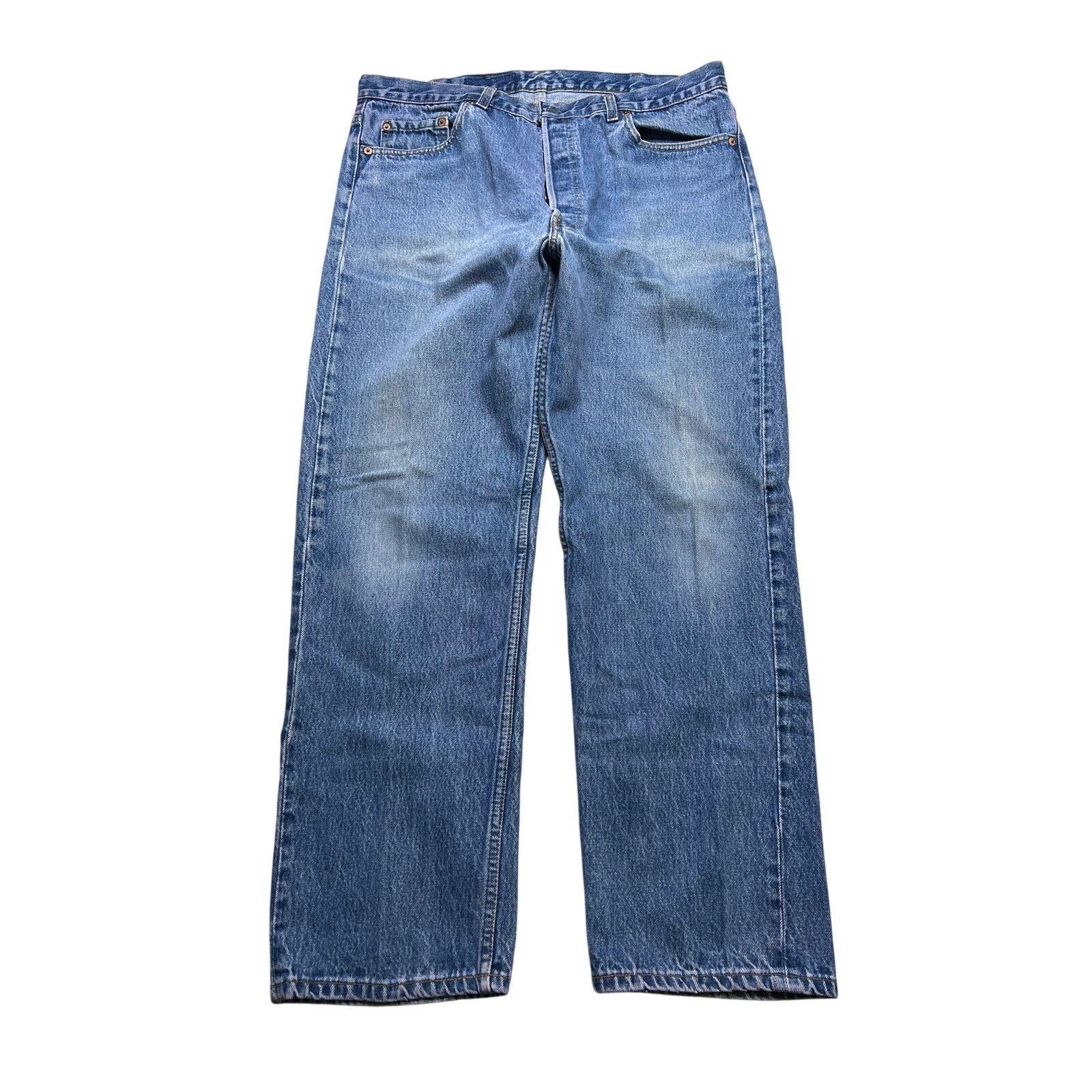 Levi's Vintage Levi’s 501xx Denim Jeans Button USA 40x33 dark Wash Size US 40 / EU 56 - 1 Thumbnail