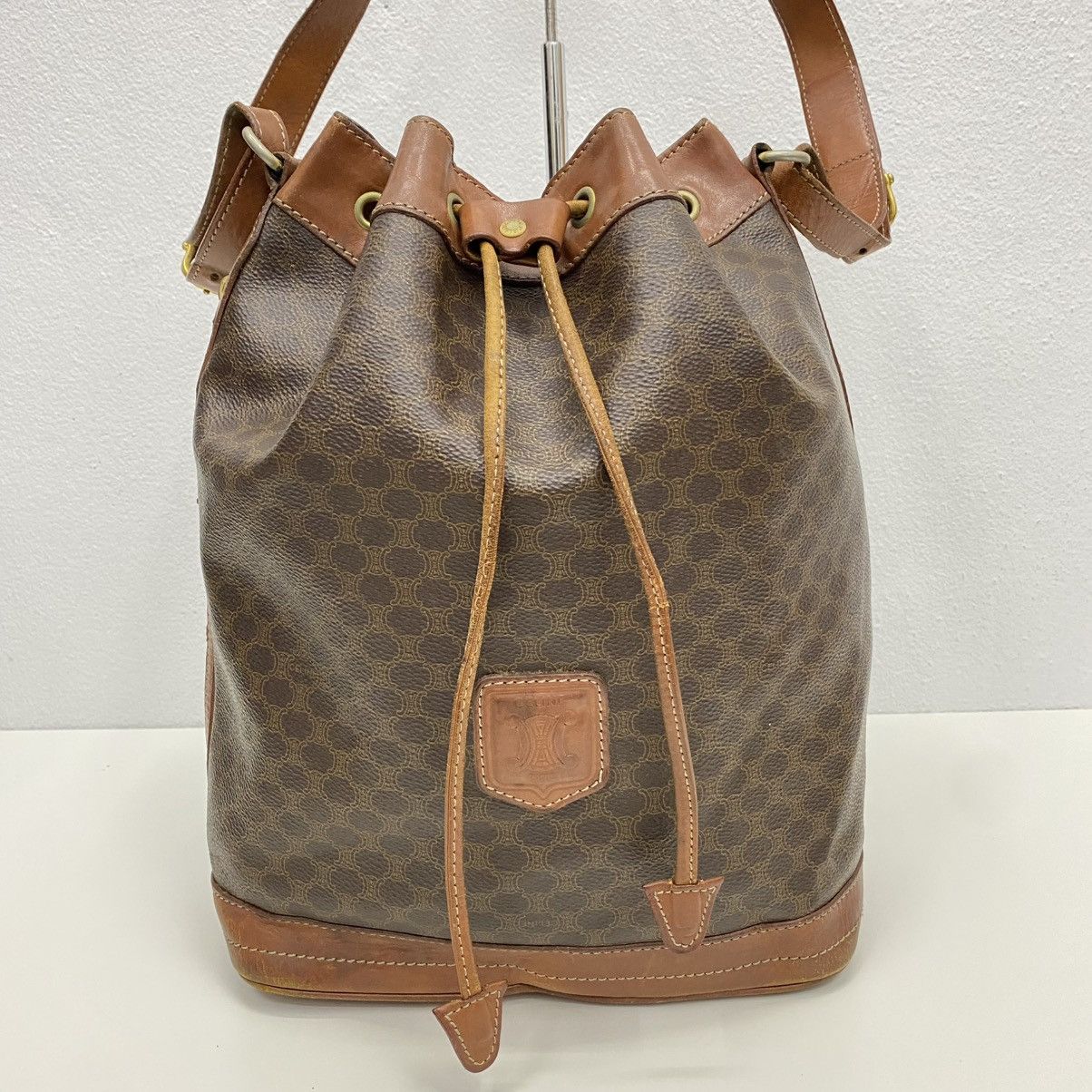 Celine ‼️LASTDROP‼️ CELINE MACADAM BUCKET DRAWSTRING SHOULDER BAG Size ONE SIZE - 2 Thumbnail