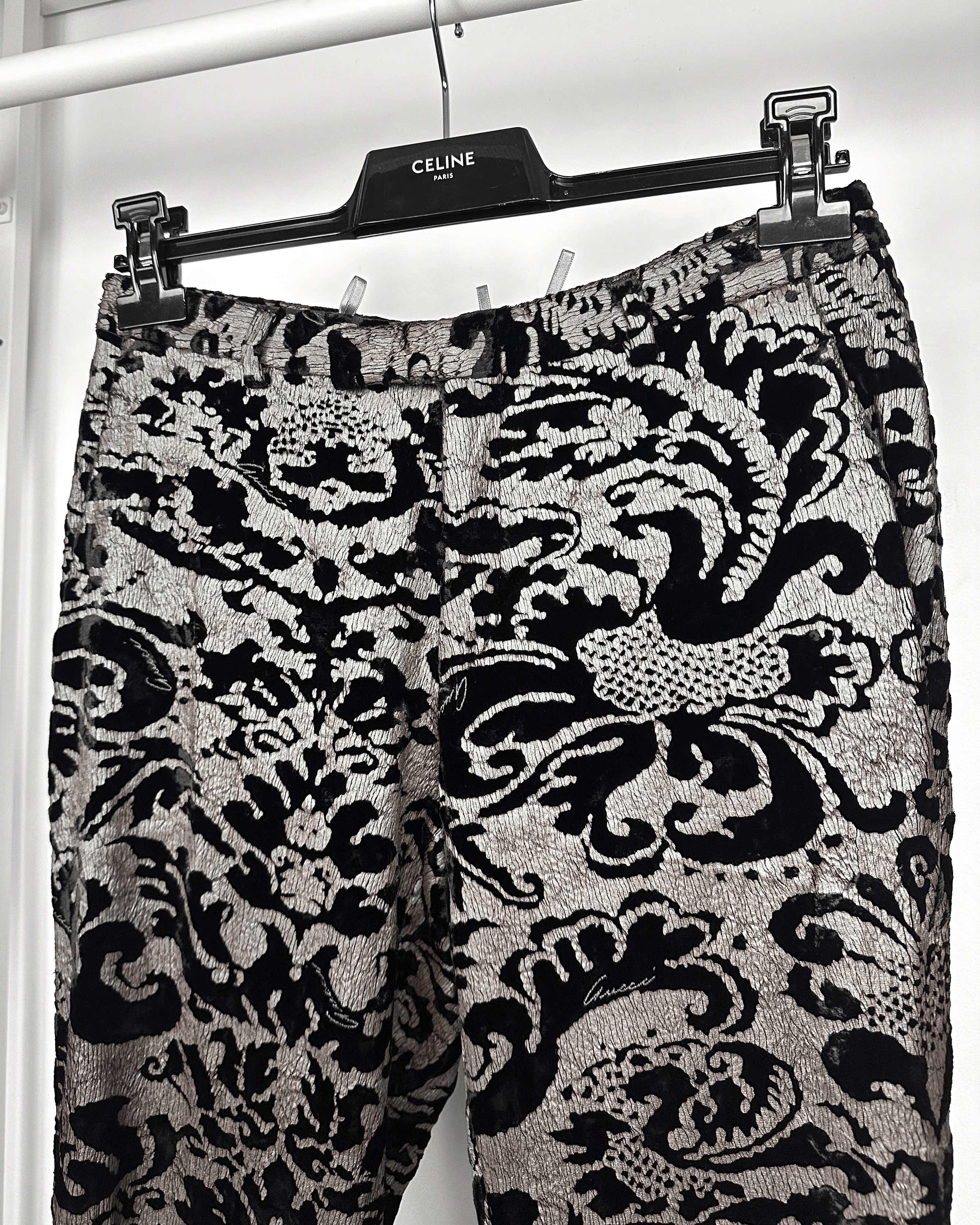 Gucci Gucci Jacquard Floral Pattern Flared Pants Size US 29 - 4 Thumbnail