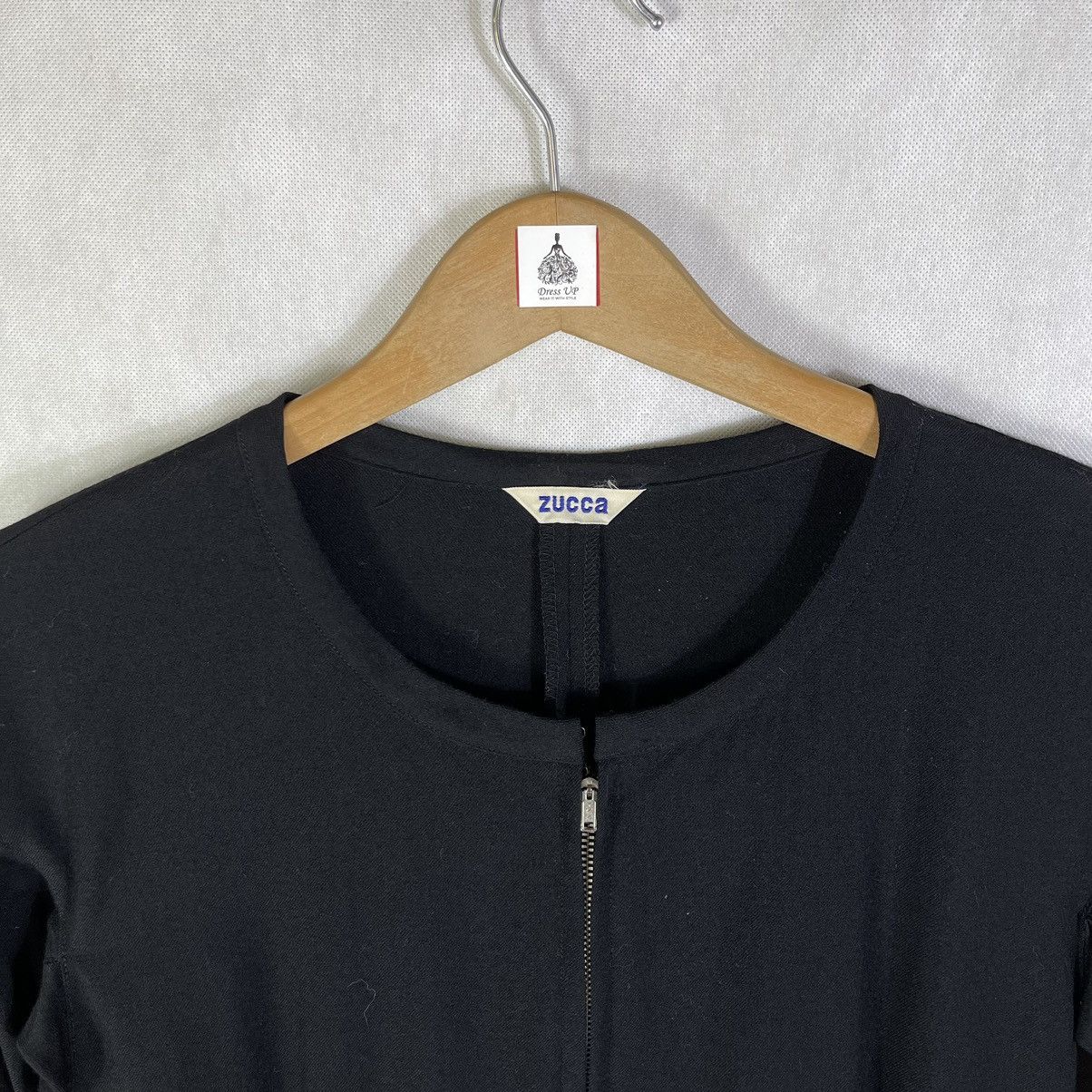Issey Miyake × Zucca Rare! Zucca by Issey Miyake Asymmetrical Wool Mini Dress Size M / US 6-8 / IT 42-44 - 5 Thumbnail