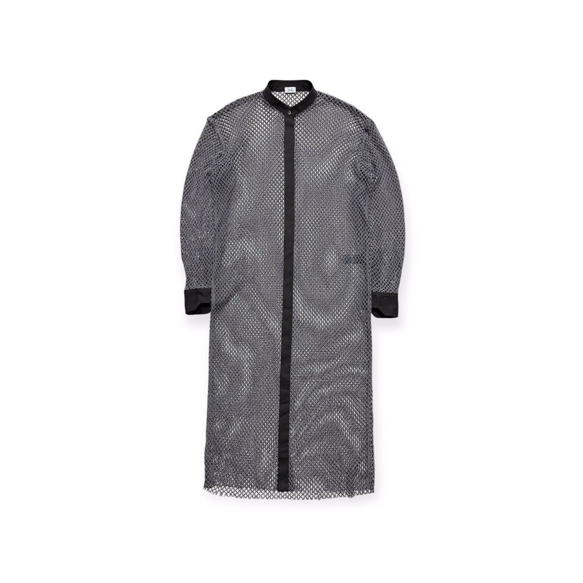FW21 Fishnet Long Draped Shirt