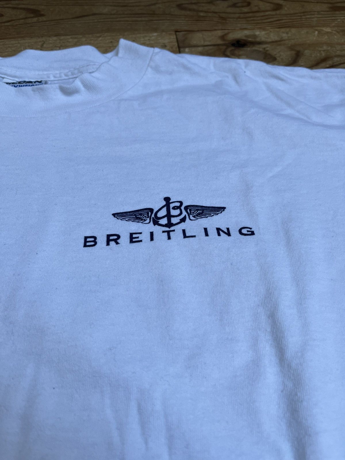 Breitling × Vintage Rare Breitling logo vintage tee Size US XL / EU 56 / 4 - 2 Thumbnail