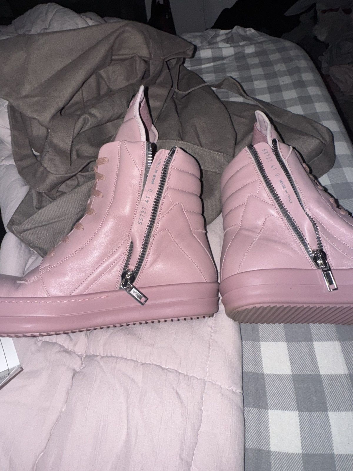 Rick Owens Pink dusty Geobasket Size US 8.5 / EU 41-42 - 4 Thumbnail