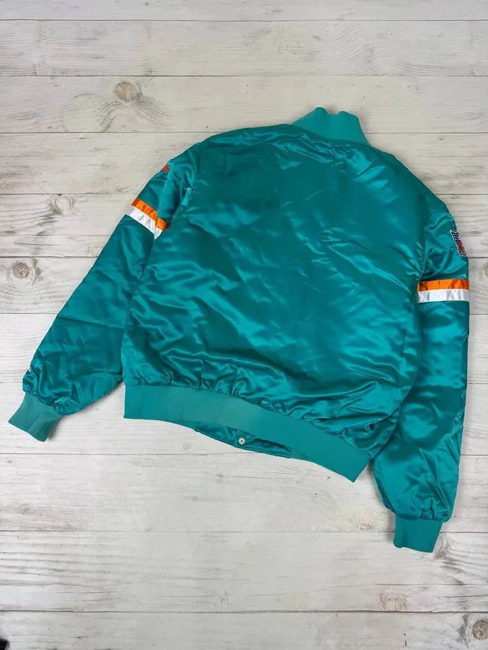 NFL Vintage Miami Dolphins NFL 90s Jacket Nylon Bomber Size US XL / EU 56 / 4 - 17 Thumbnail