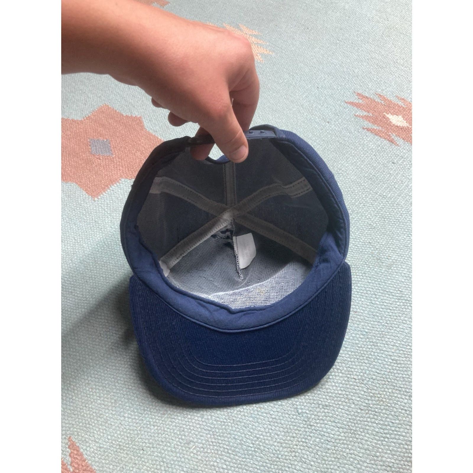 Vintage VINTAGE 80s SnapBack Hat Cap Local 261 Union Grain Millers Michigan Made in USA Baseball Cap Adjustable Men Blue USA Mens Size ONE SIZE - 5 Thumbnail