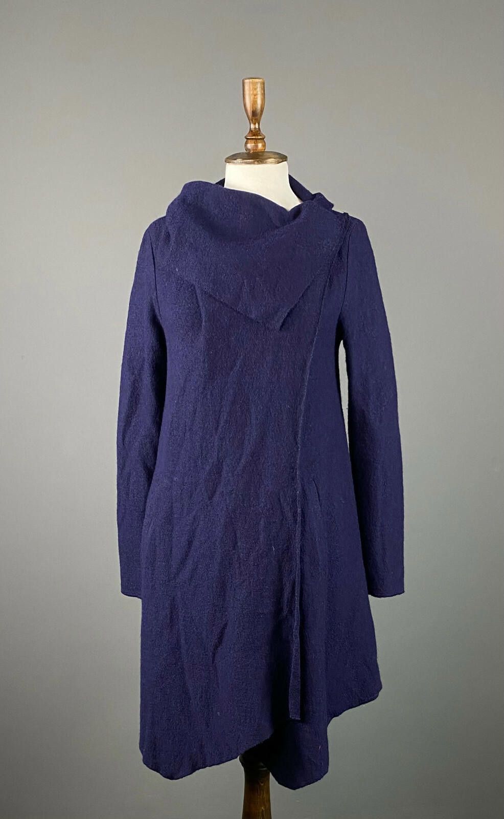 Designer Phase Eight Navy Blue Acymetric Sweater Midi Dress Size 8 Size M / US 6-8 / IT 42-44 - 1 Thumbnail