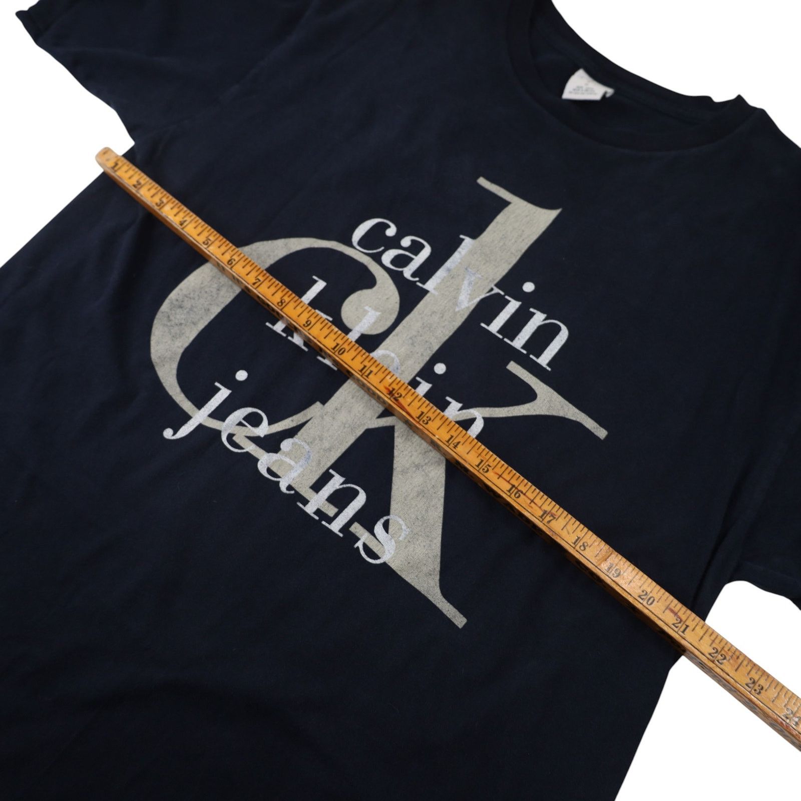 Calvin Klein × Vintage Vintage Calvin Klein Jeans Big Spellout Graphic T Shirt Size US L / EU 52-54 / 3 - 6 Thumbnail