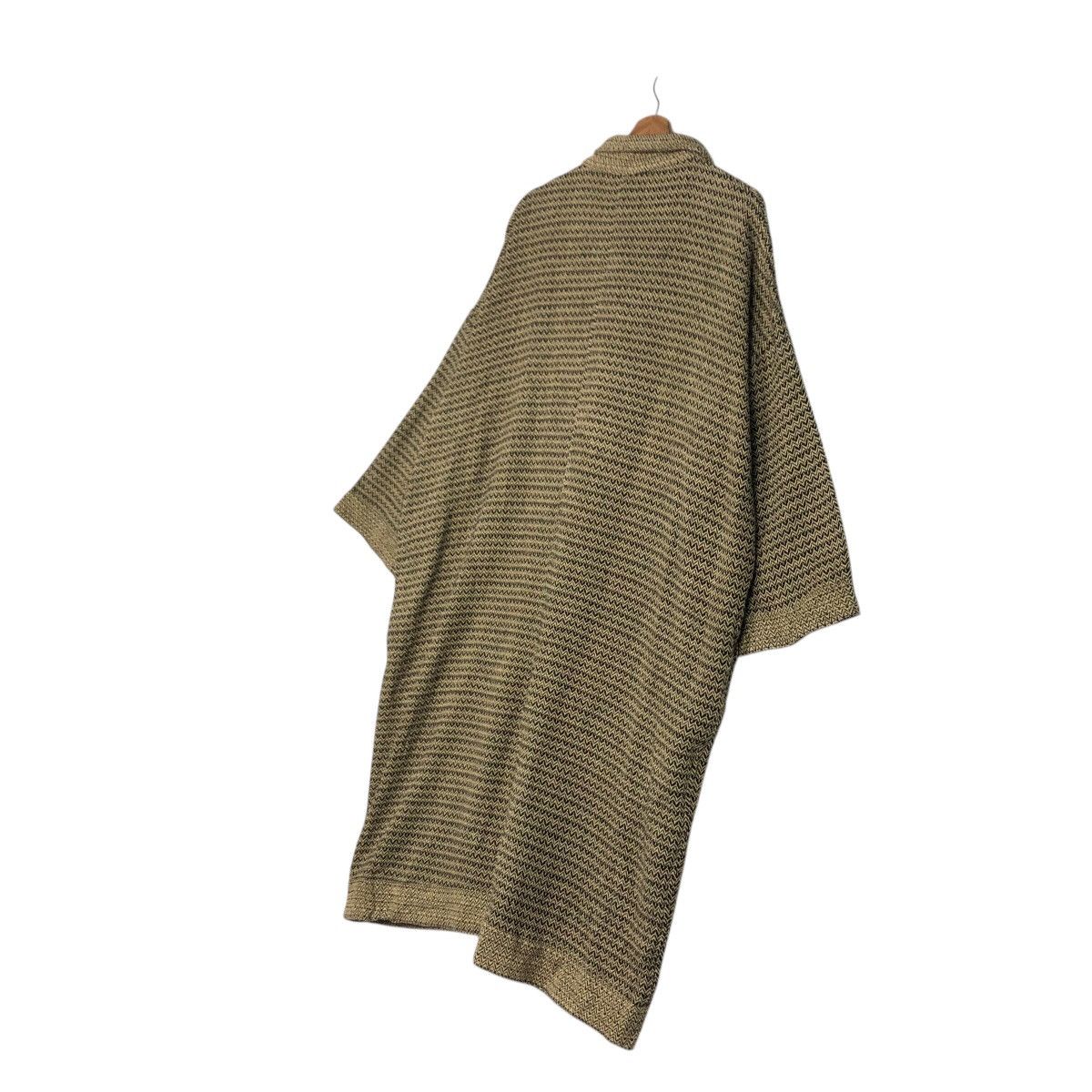Japanese Brand × Vintage 📌Vintage Long Jacket Herringbone Unbranded Issey Miyake Size US M / EU 48-50 / 2 - 12 Thumbnail