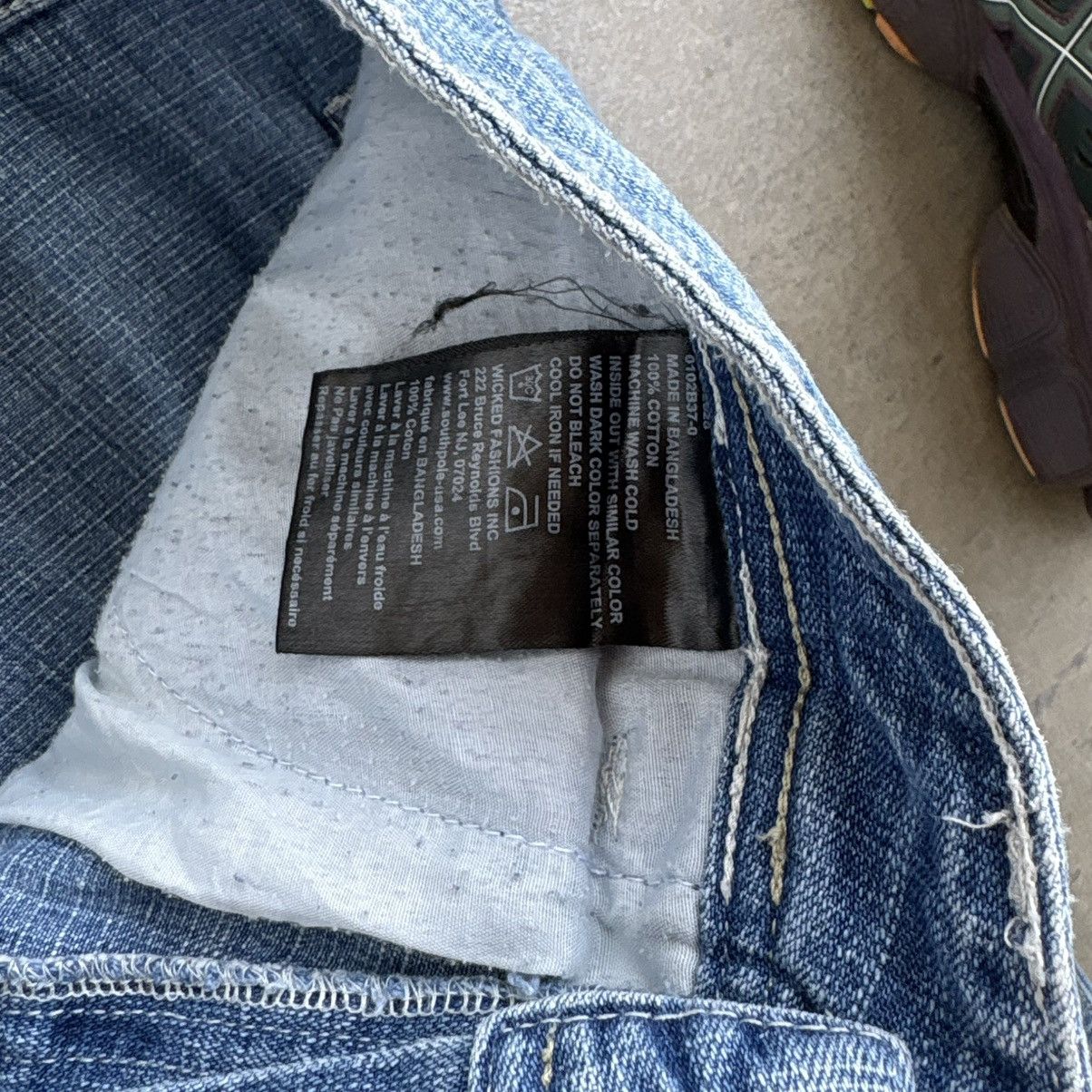 Southpole Vintage Y2K Southpole 34x34 Denim Jeans Baggy Wide Leg Pants Size US 34 / EU 50 - 6 Thumbnail