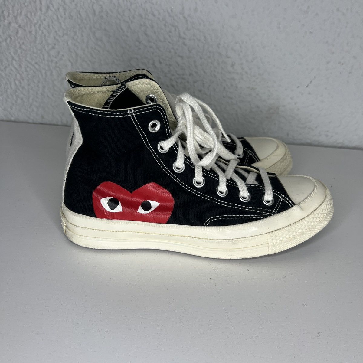 CDG by Comme des Garcons Play Comme des garçons women’s high sneakers 5 UK convers Size US 7.5 / IT 37.5 - 3 Thumbnail