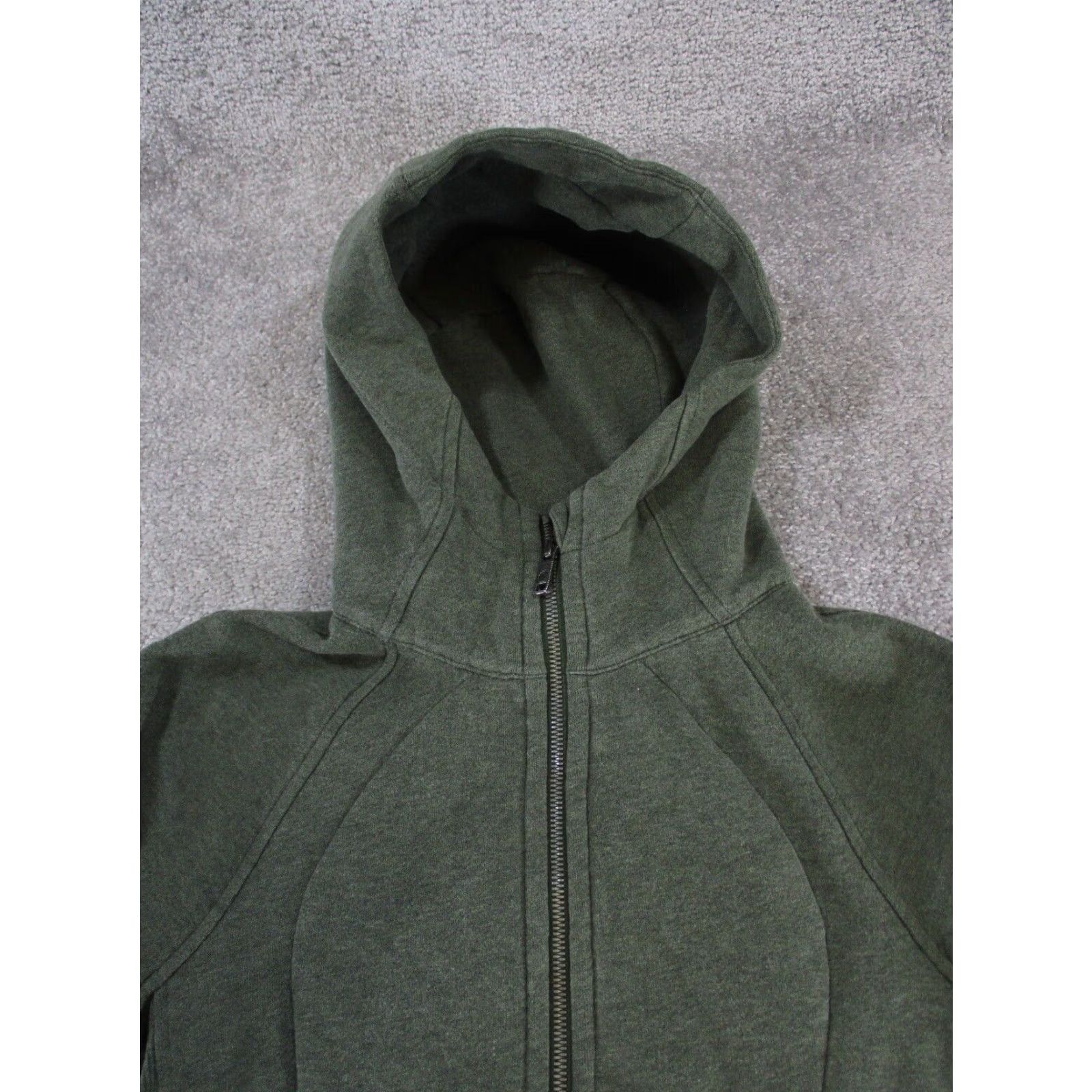 Lululemon Lululemon Scuba Hoodie Womens XS Green Fleece Activewear Full Zip Mock Neck Solid Pattern Hoodie Size XS / US 0-2 / IT 36-38 - 2 Thumbnail
