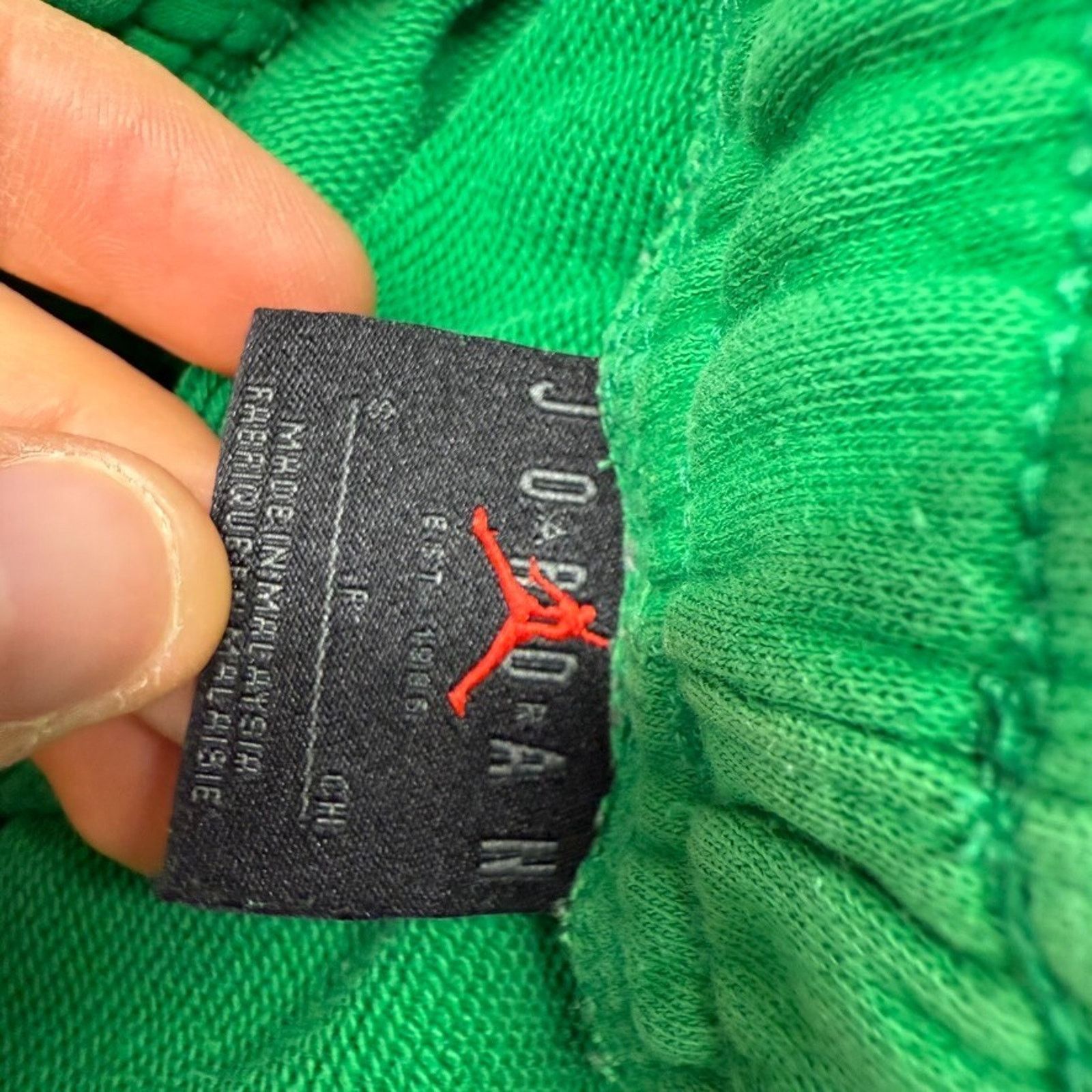 Chubbies Jordan Shorts men's Small Green Cotton Sweat Jumpman Size US 26 / EU 42 - 8 Thumbnail