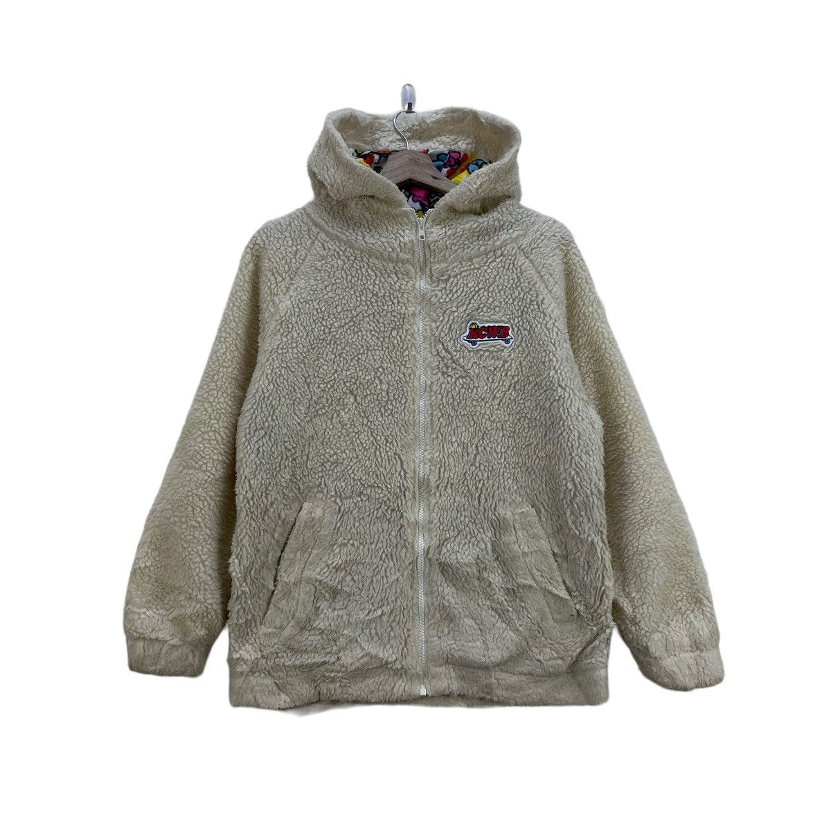 Vintage RCWB Sherpa Hooded Jacket Inspired Takashi Murakami Size US M / EU 48-50 / 2 - 2 Thumbnail