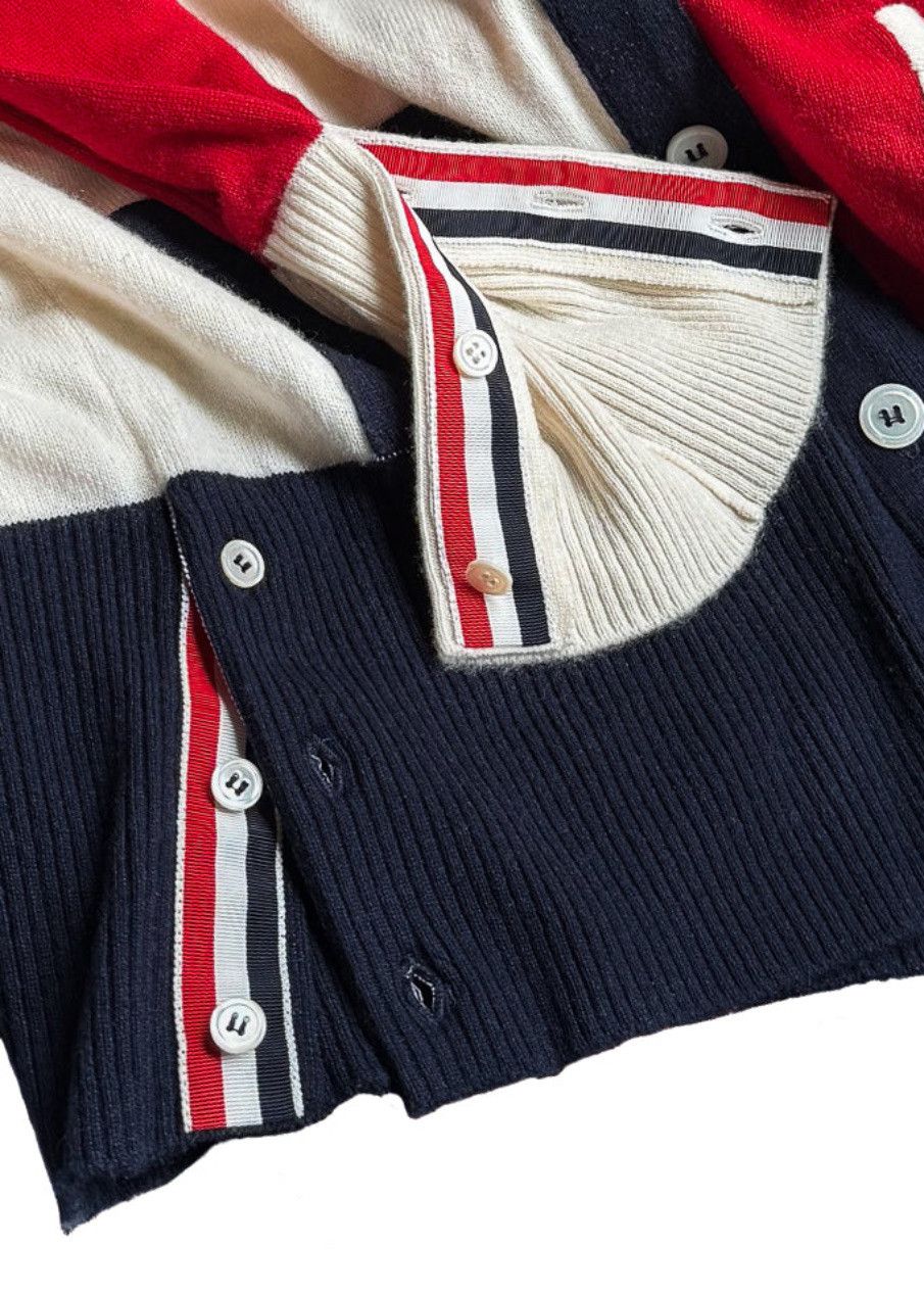 Thom Browne Thom Browne Tricolour Colourblock Cashmere Cardigan Sweater Size US XL / EU 56 / 4 - 3 Thumbnail