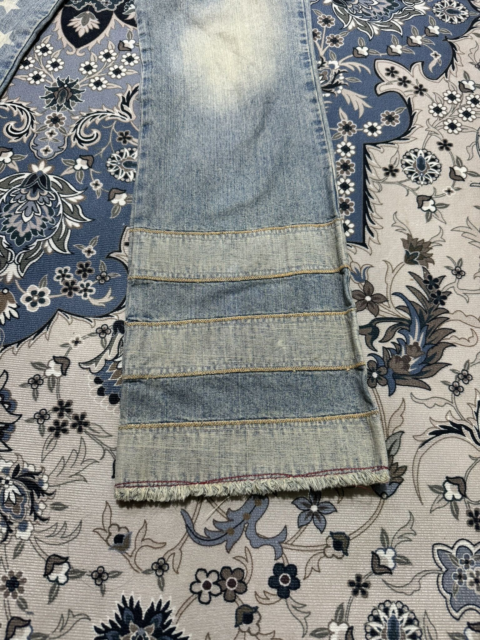 Guess × Vintage Vintage Flare Guess Hagi Pants America Flag Jeans Size 32" / US 10 / IT 46 - 7 Thumbnail