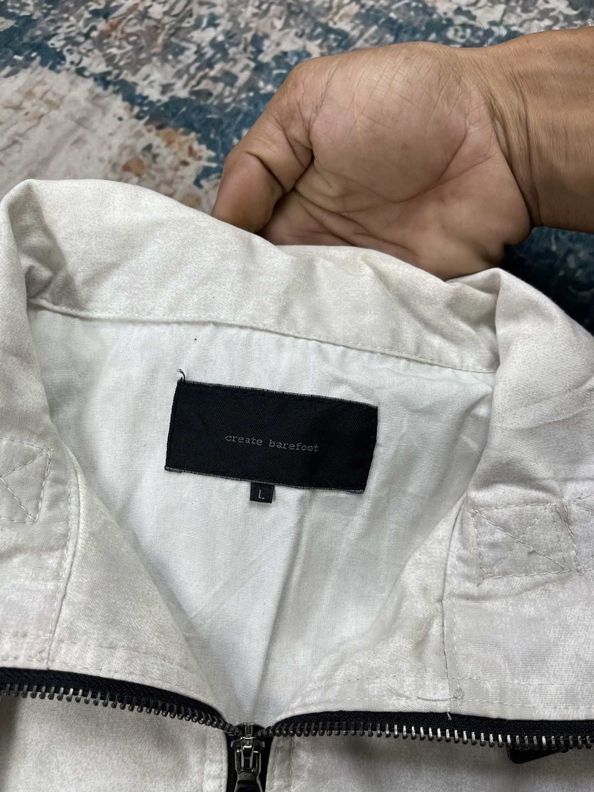 Japanese Brand Japanese Create Barefoot Bleached Stone Island Inspired Size US S / EU 44-46 / 1 - 11 Thumbnail