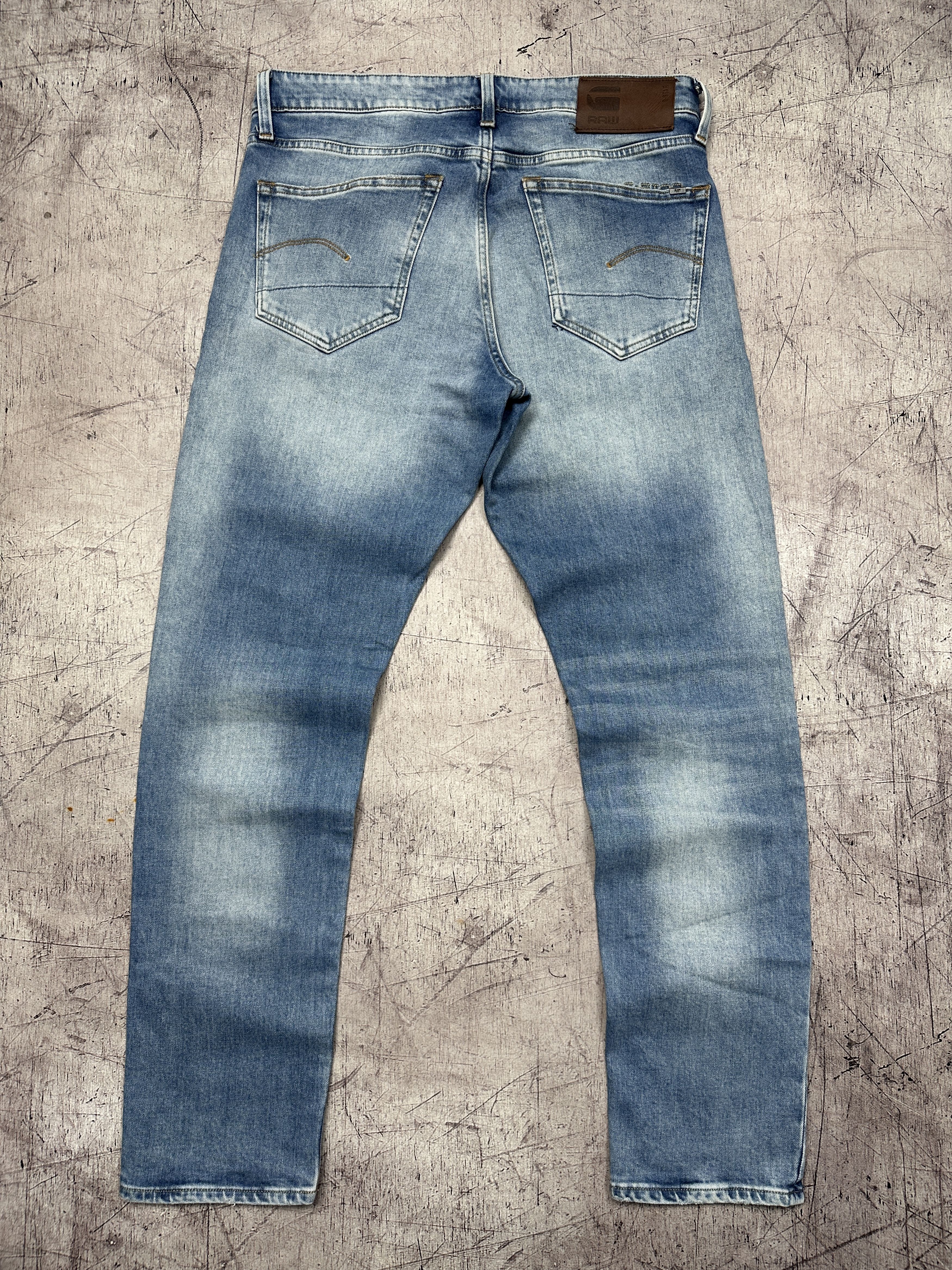 G-Star G Star Raw 3301 Straight Tapered Mens Denim Pants Jeans Size US 31 - 6 Thumbnail