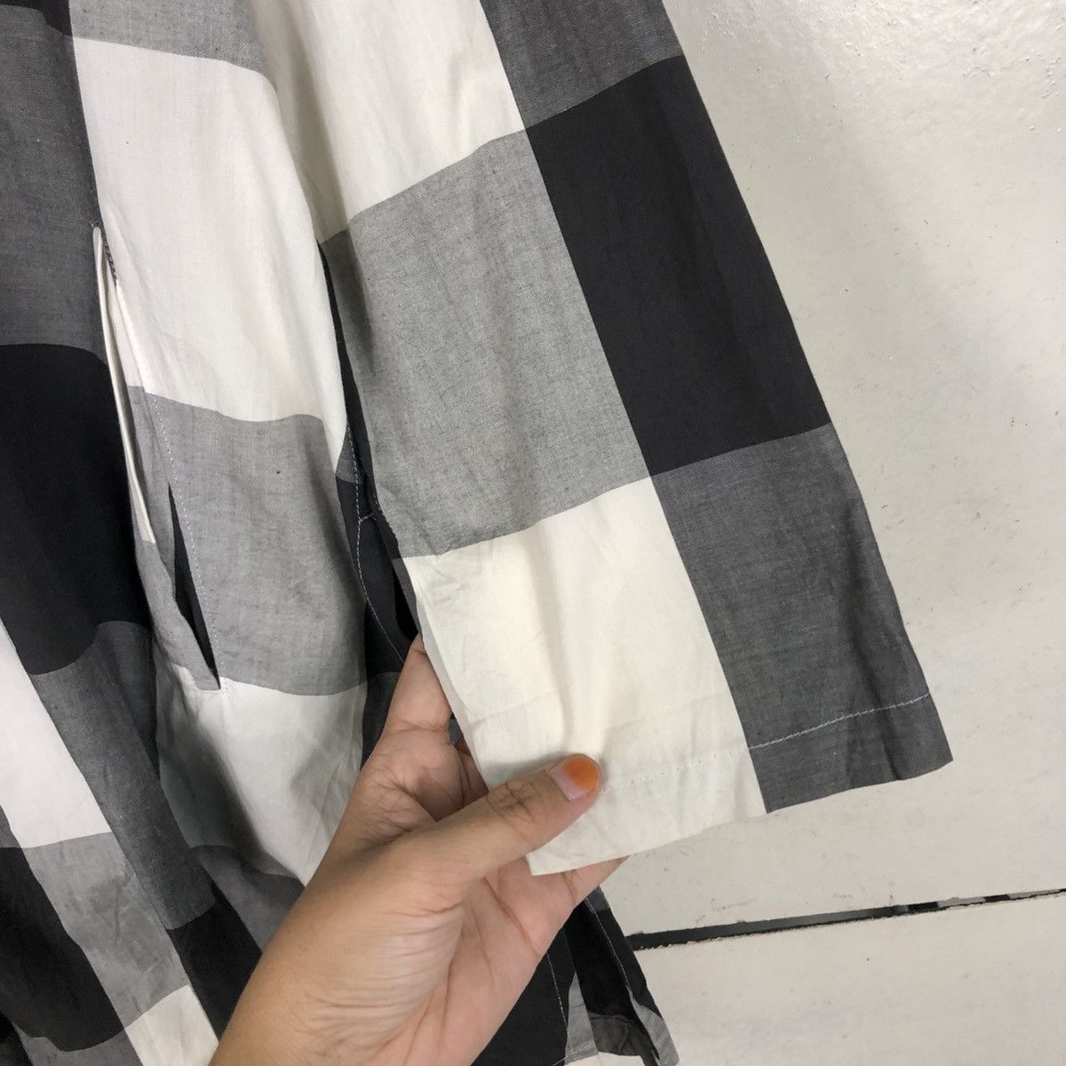 Yohji Yamamoto 📌Oversized Jacket Button Atsuro Tayama Tartan Design Size US M / EU 48-50 / 2 - 19 Thumbnail