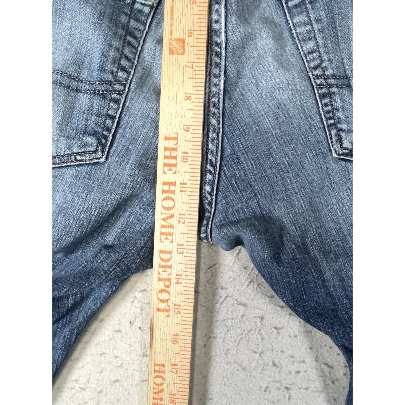 Lucky Brand Lucky Brand Jeans Men's Blue Denim Straight 34x32 Stretch 5-Pocket Distressed N/A Size US 34 / EU 50 - 4 Thumbnail