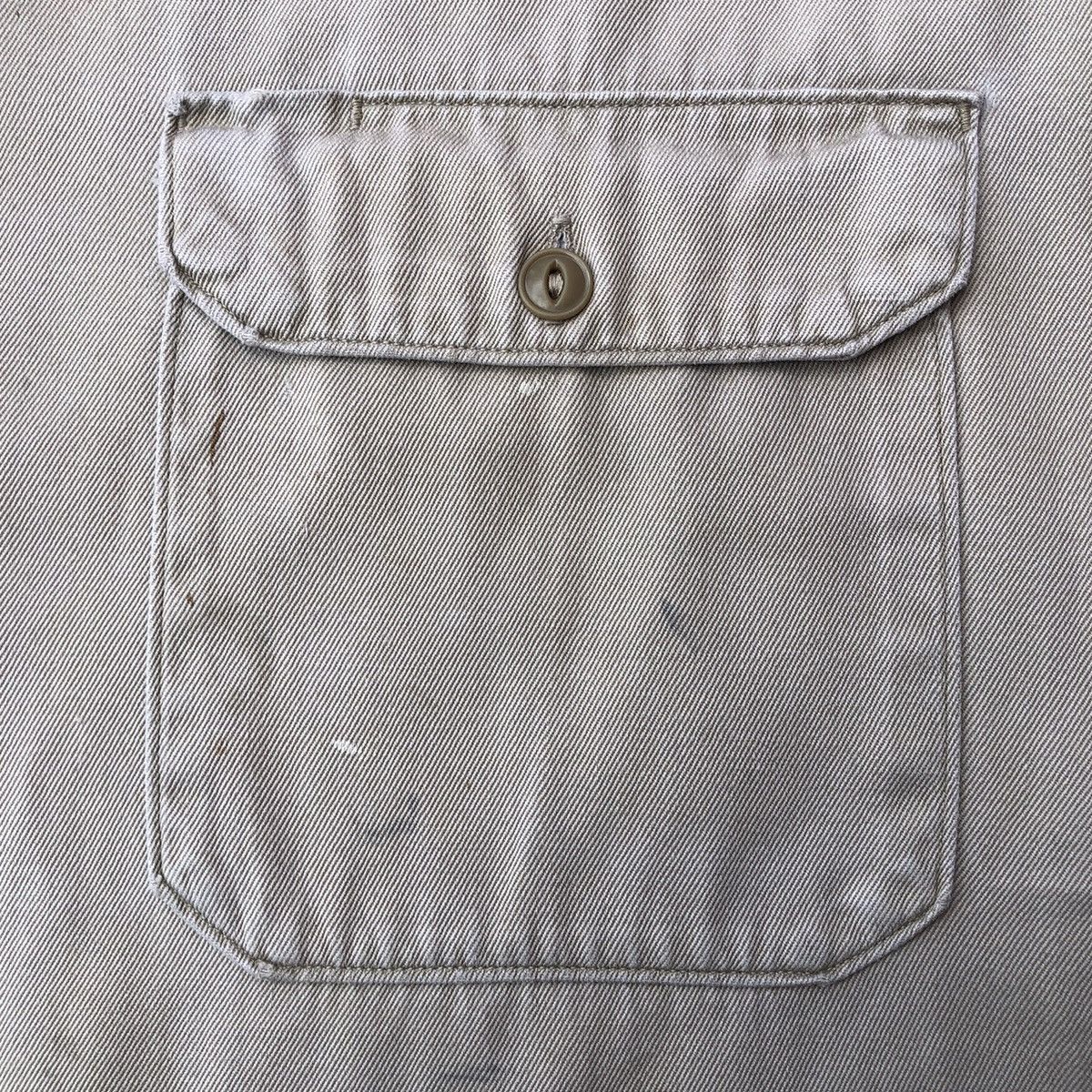 Sears Vintage 50's Sears Khaki Work Shirt Cat Eyes Button Size US L / EU 52-54 / 3 - 9 Thumbnail
