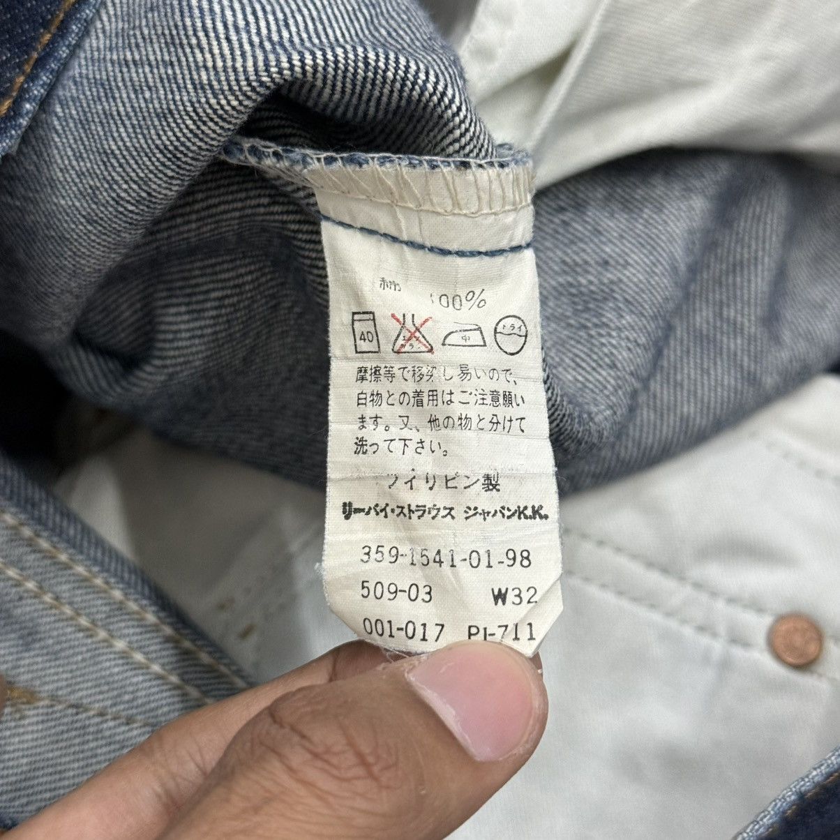 Levi's Vintage 98’s Levis 509 Distressed Buttonfly Denim Pants Size US 33 - 20 Thumbnail