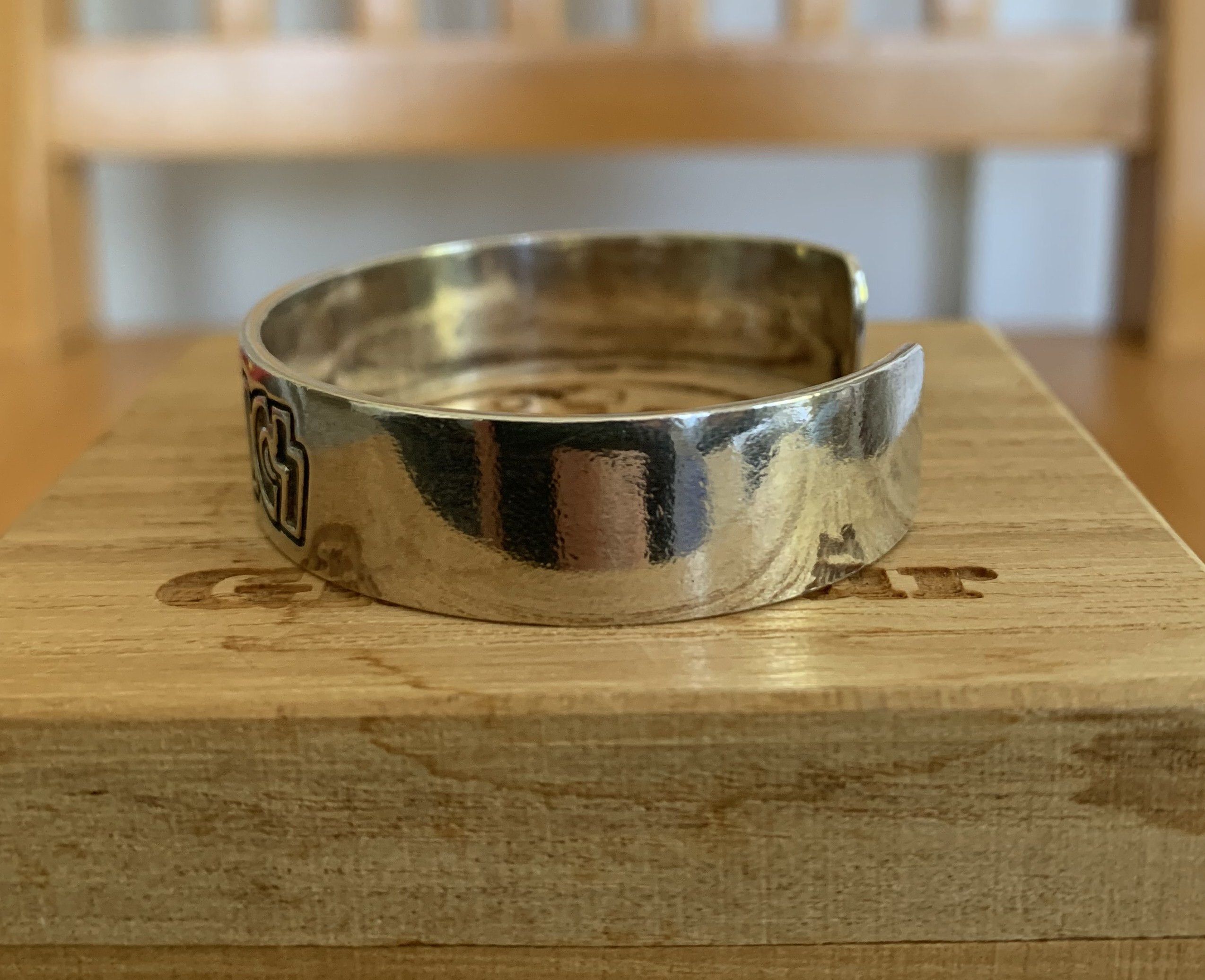 Hysteric Glamour Sterling Silver Logo Bracelet + Box