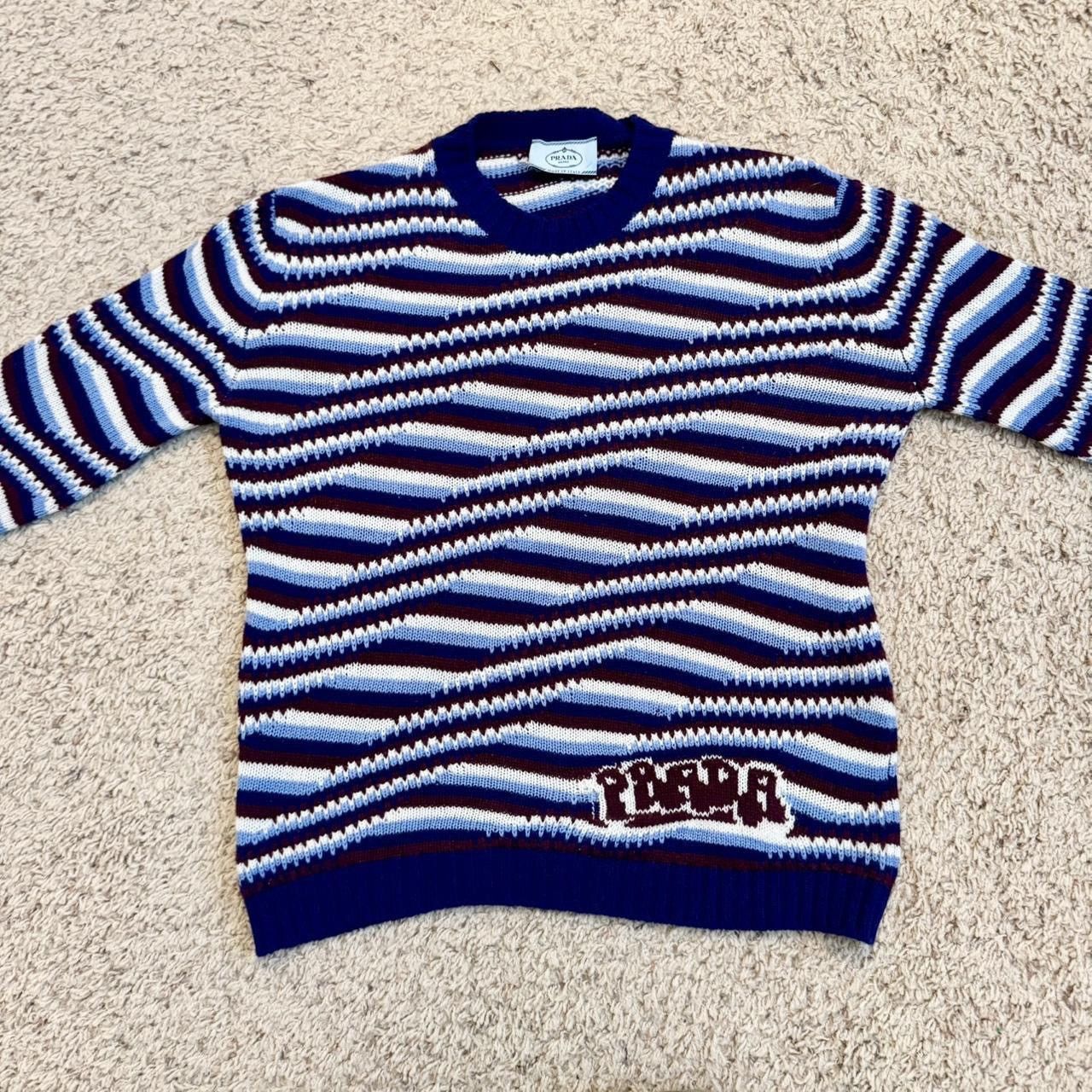 Prada Prada 2019 Striped Cashmere Sweater Size L / US 10 / IT 46 - 2 Thumbnail