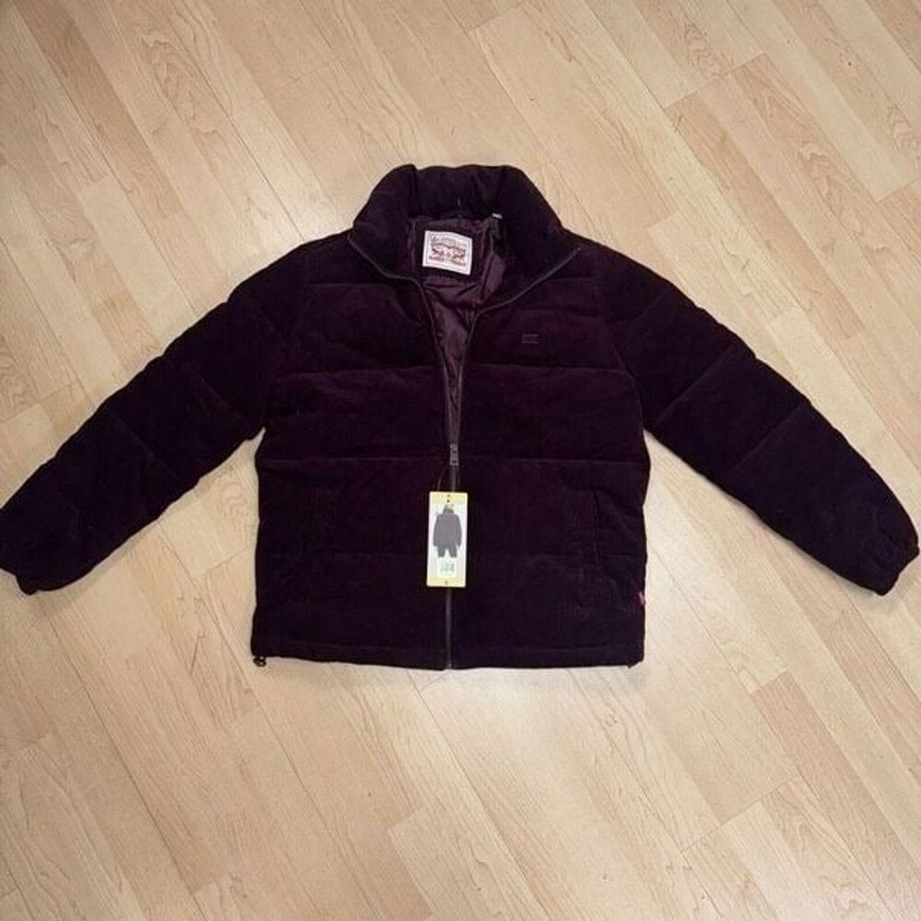 Levi's Levi's Women's Zoe Puffer Jacket corduroy size S purple Size S / US 4 / IT 40 - 1 Thumbnail