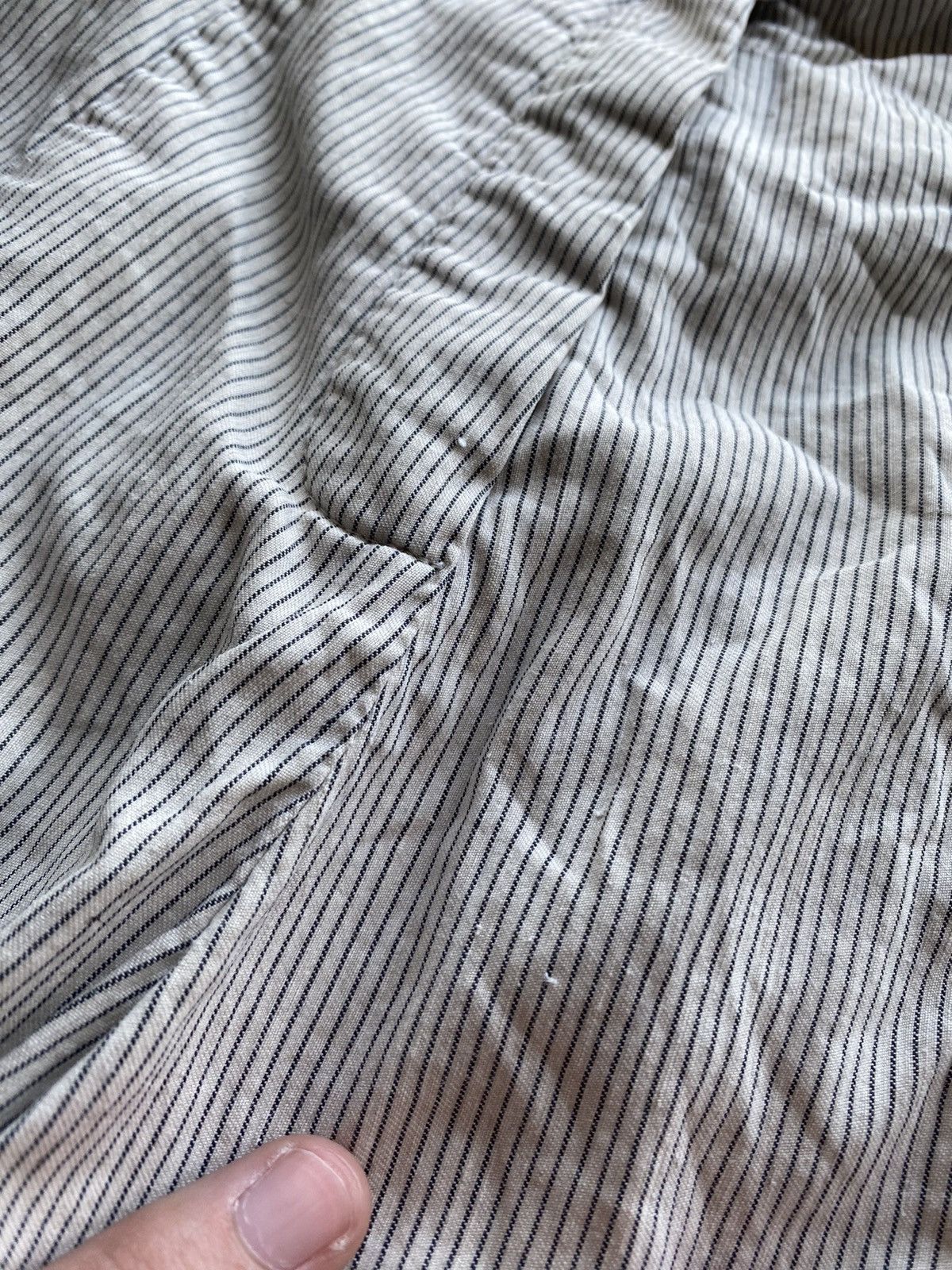 Annette Gortz × Rundholz Gothic Annette Gortz Baggy Relaxed Womens Striped Pants Rare Size 33" - 17 Thumbnail