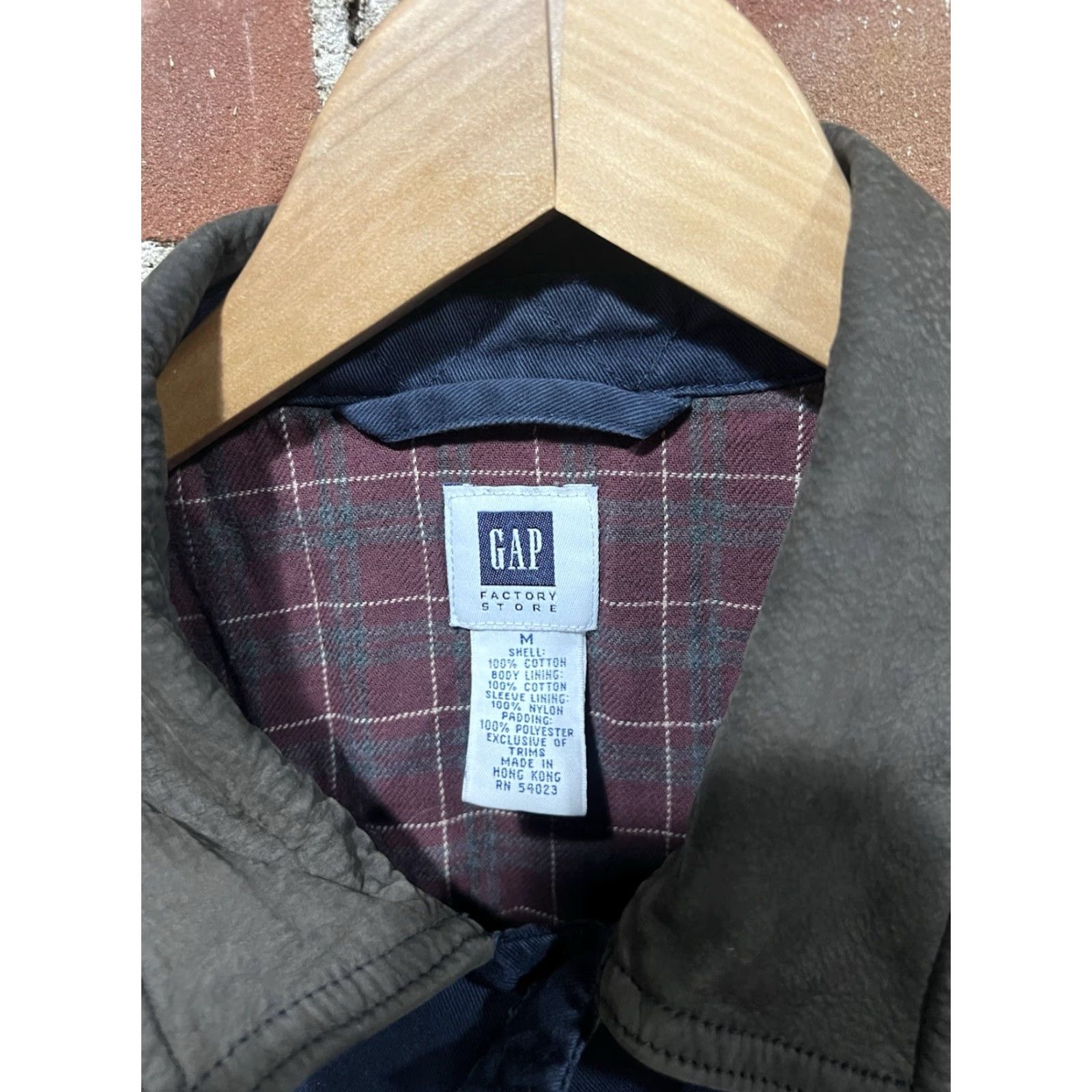 Gap VINTAGE Gap Mens Blue Button Up Collared Jacket Lined Size Medium Size US M / EU 48-50 / 2 - 3 Thumbnail