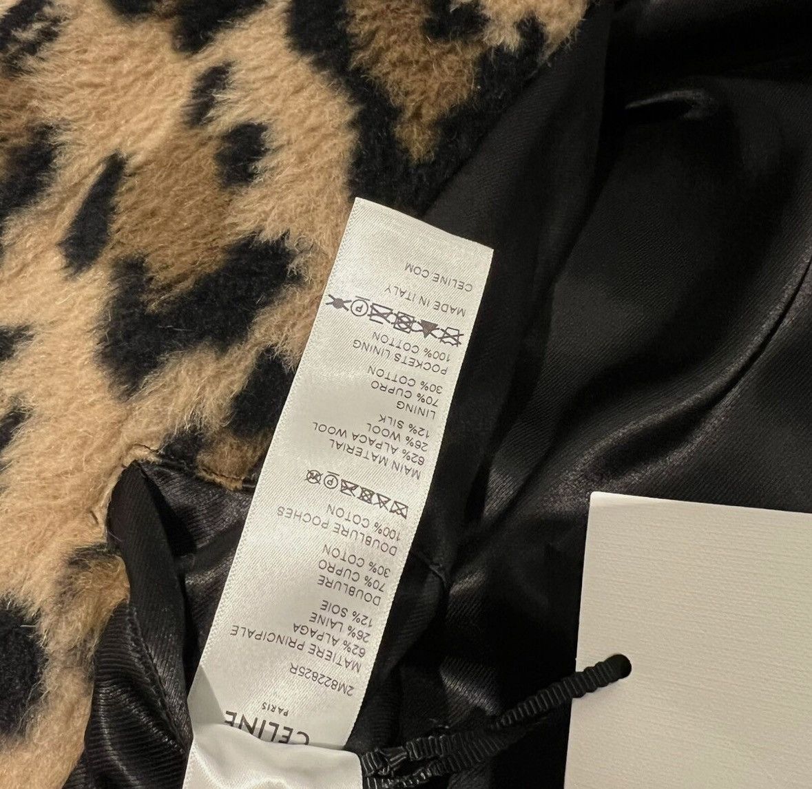 Celine Celine 22FW boydoll alpaca fur leopard pattern coat sz48 Size US M / EU 48-50 / 2 - 8 Thumbnail