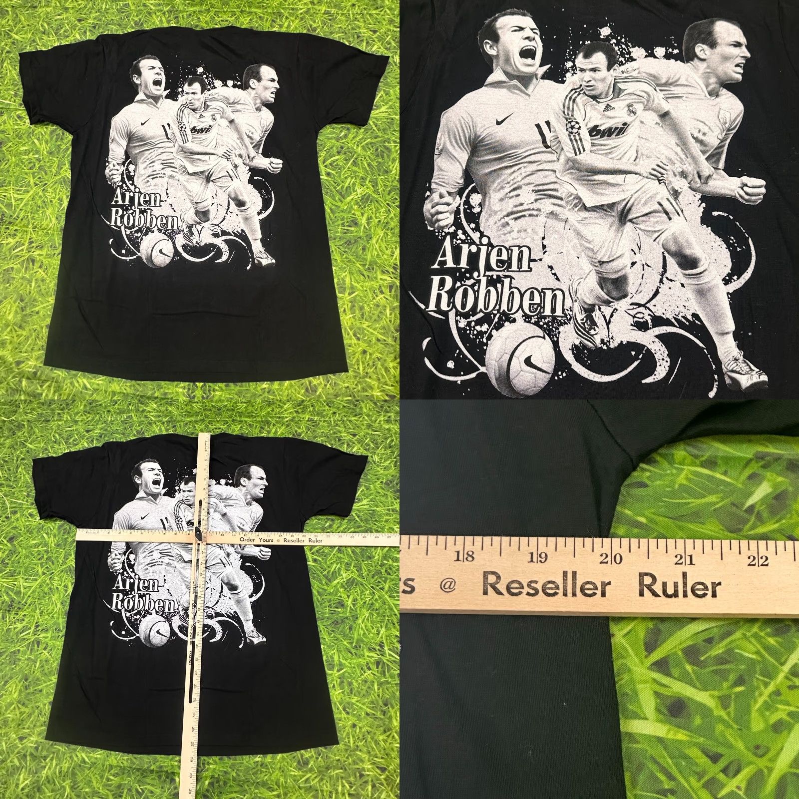 Vintage Arjen Robben AOP Tee Mens Medium Bayern Munich Soccer Star Graphic Shirt Size US M / EU 48-50 / 2 - 8 Thumbnail