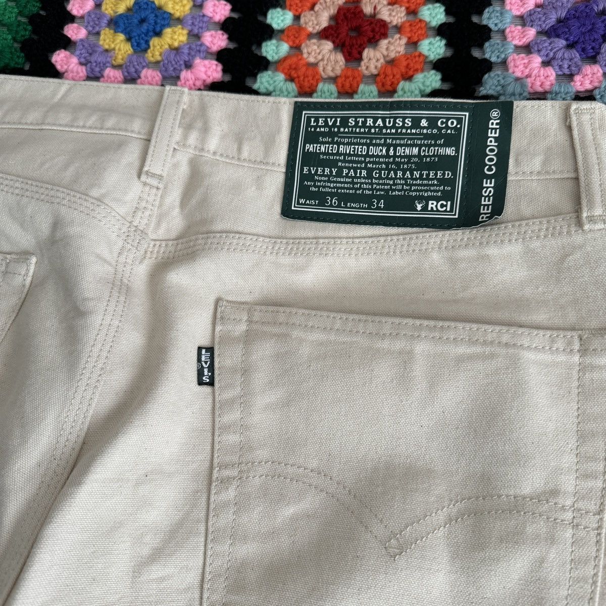 Levi's × Reese Cooper Reese Cooper x Levi's Straight Fit Duck Canvas Pants sz 36 Size US 37 - 6 Thumbnail