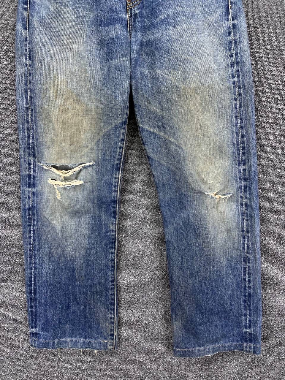 Levi's Vintage 90’s LEVIS 702xx Big E Selvedge Redline Buckle Back Size US 29 - 3 Thumbnail