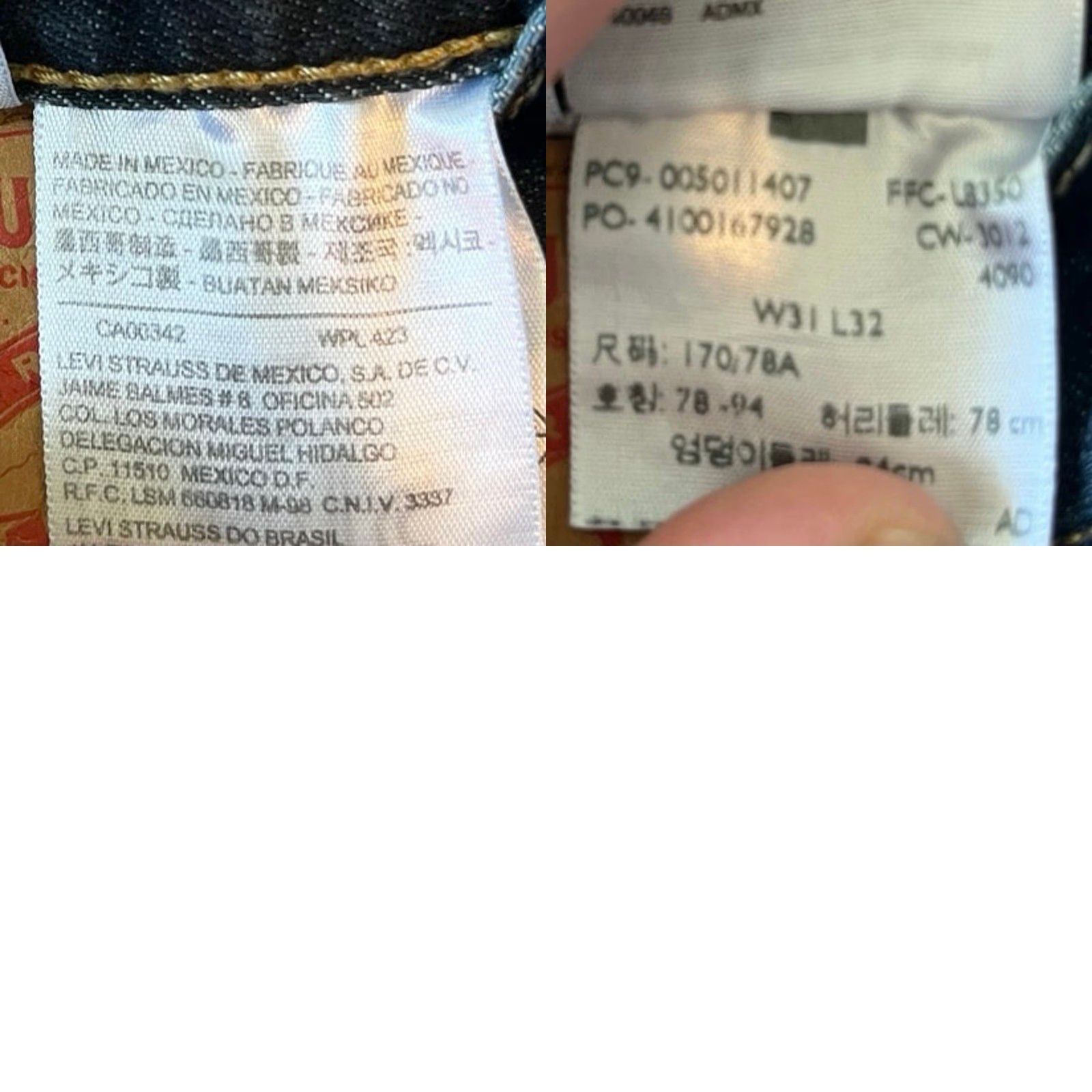 Levi's Levi’s 501 Jeans Denim Dark Wash Straight 31x32 Men City Classic Original Fit Button Jeans Size US 30 / EU 46 - 8 Thumbnail