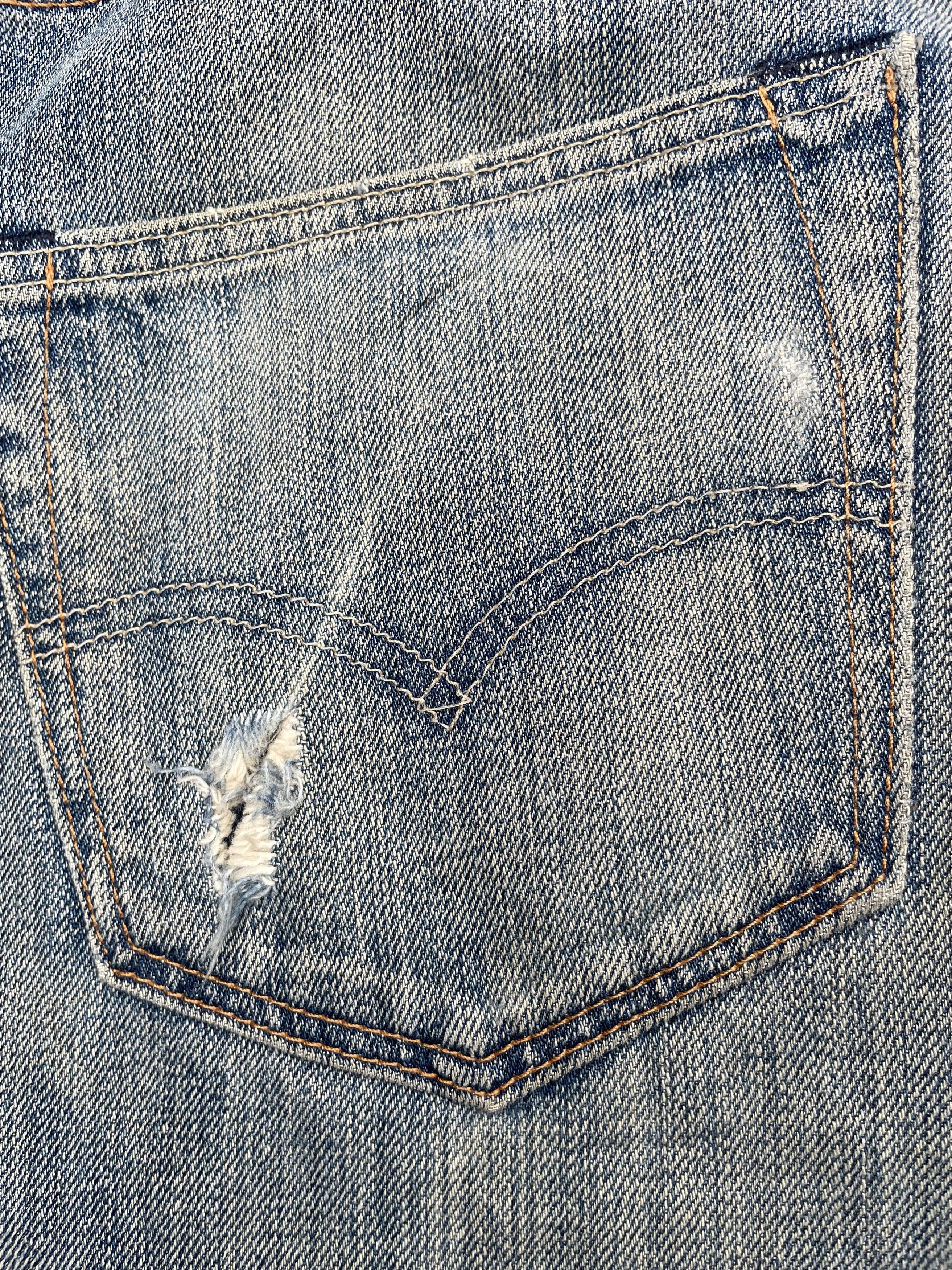 Levi's Levis 501 Faded Distresed Denim Size US 34 / EU 50 - 16 Thumbnail