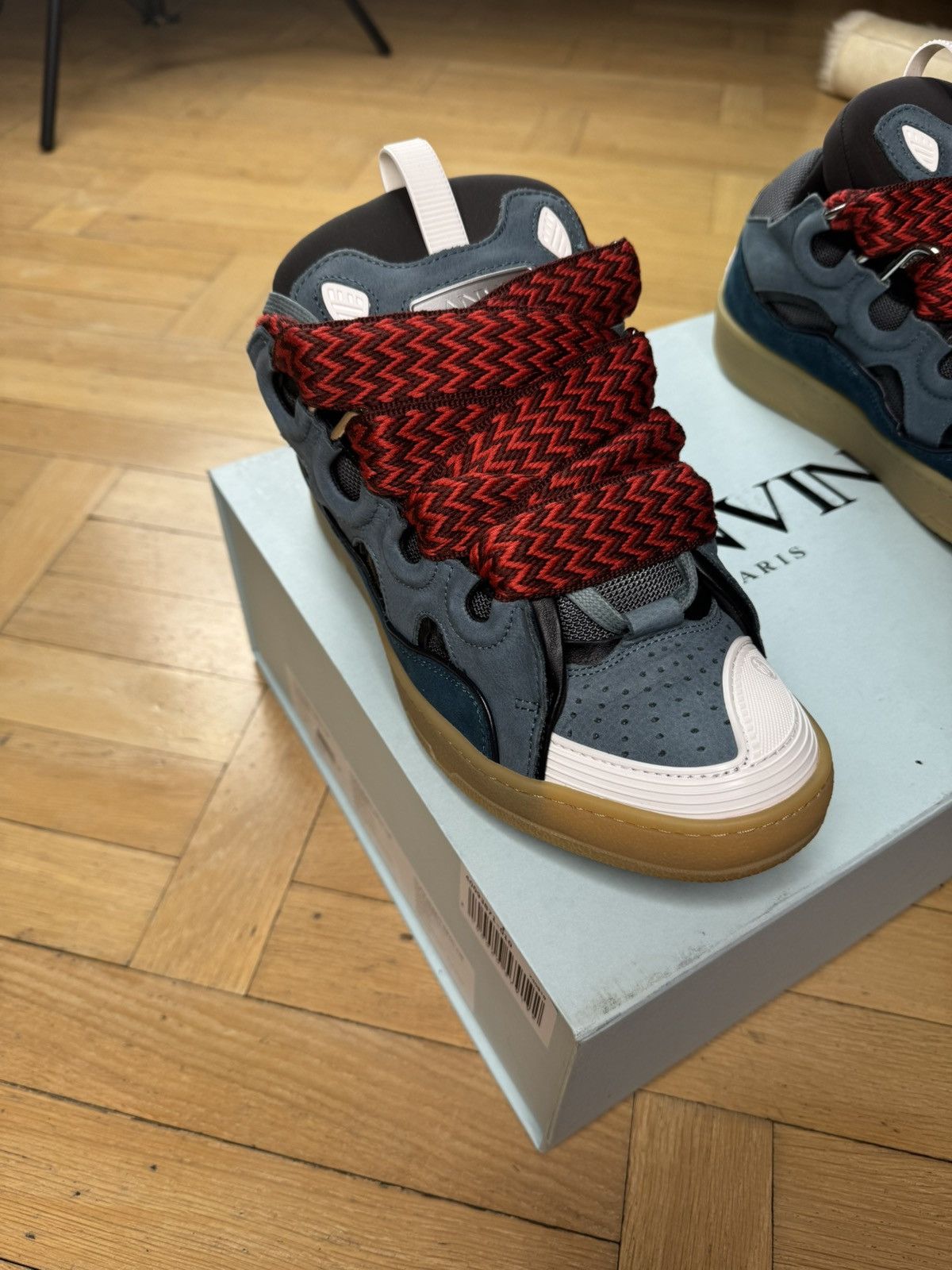 Lanvin LANVIN CURB MULTICOLOR SNEAKERS Size US 9 / EU 42 - 5 Thumbnail
